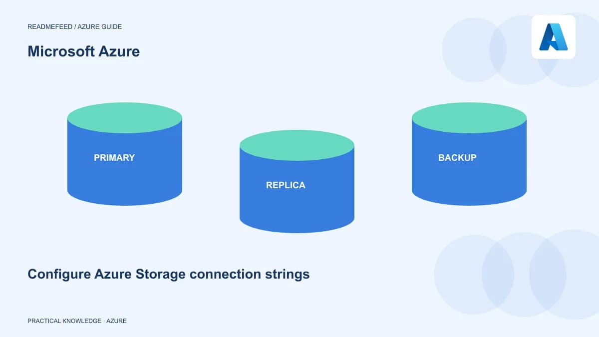 Configure Azure Storage connection strings