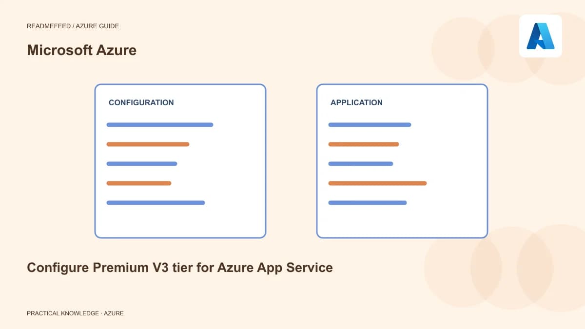 Configure Premium V3 tier for Azure App Service