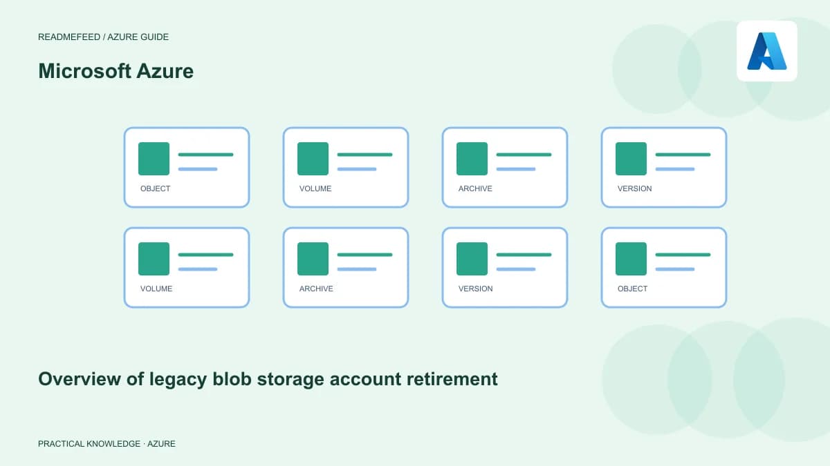 Overview of legacy blob storage account retirement