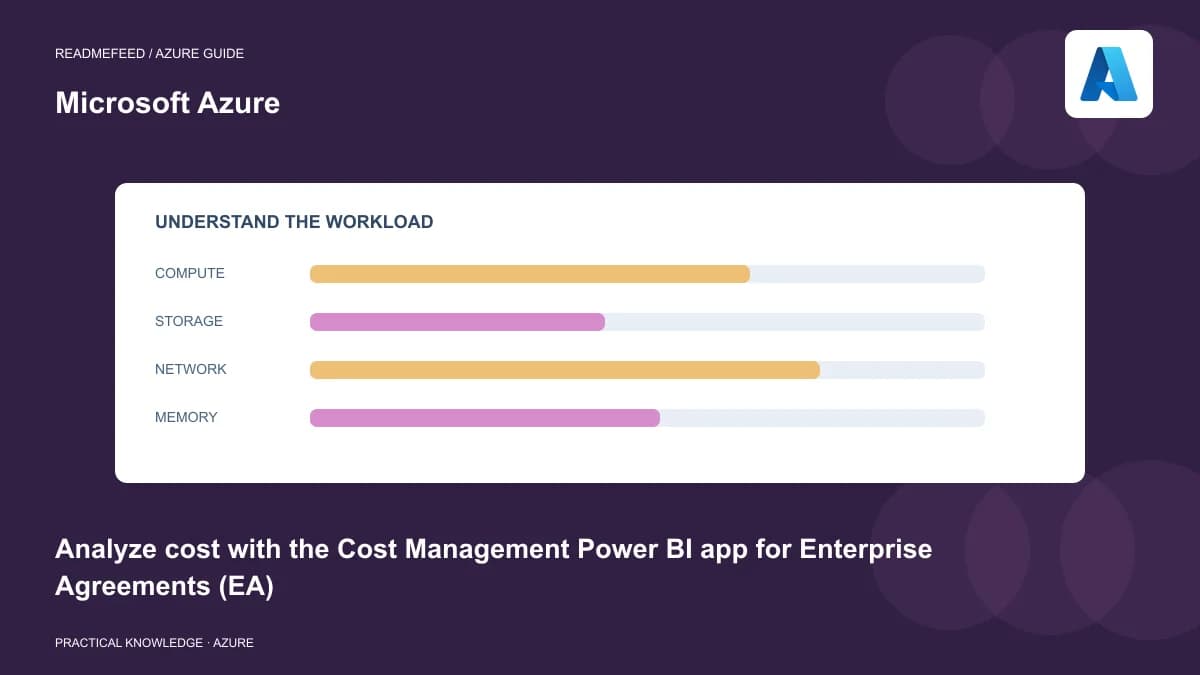Analyze cost with the Cost Management Power BI app for Enterprise Agreements (EA)