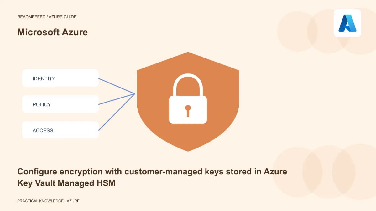 Configure encryption with customer-managed keys stored in Azure Key Vault Managed HSM