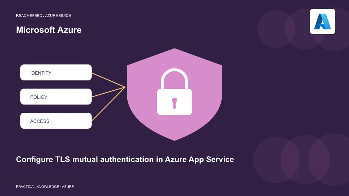 Configure TLS mutual authentication in Azure App Service