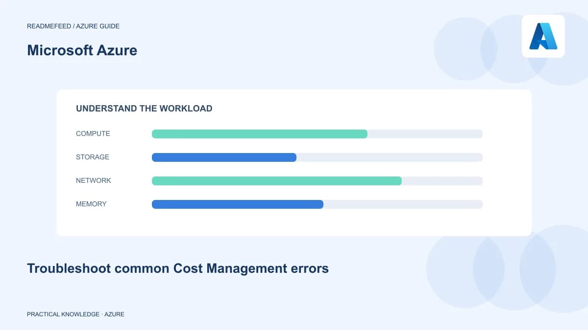 Troubleshoot common Cost Management errors