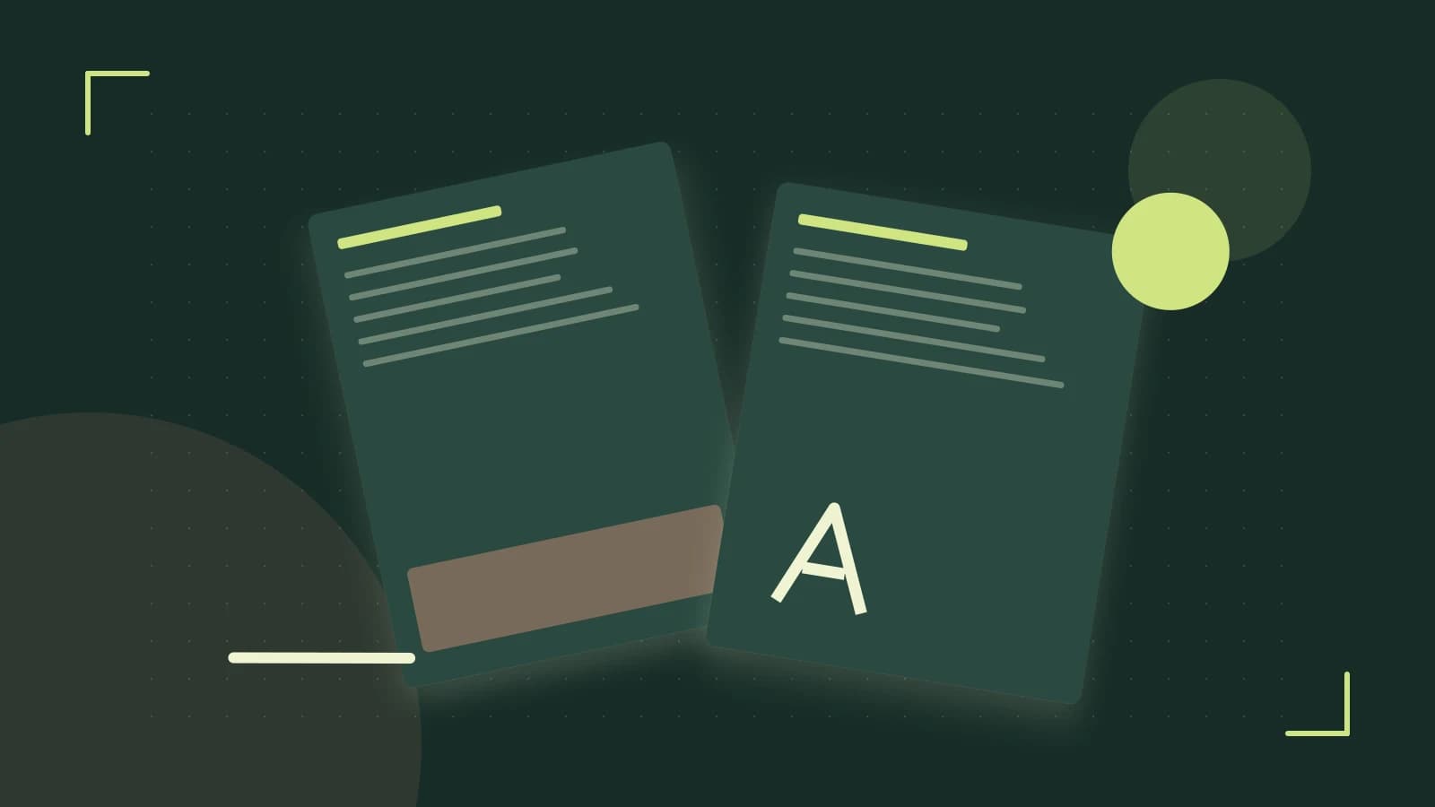Editorial illustration of typeset pages, expressive letterform shapes and a precise editorial page grid
