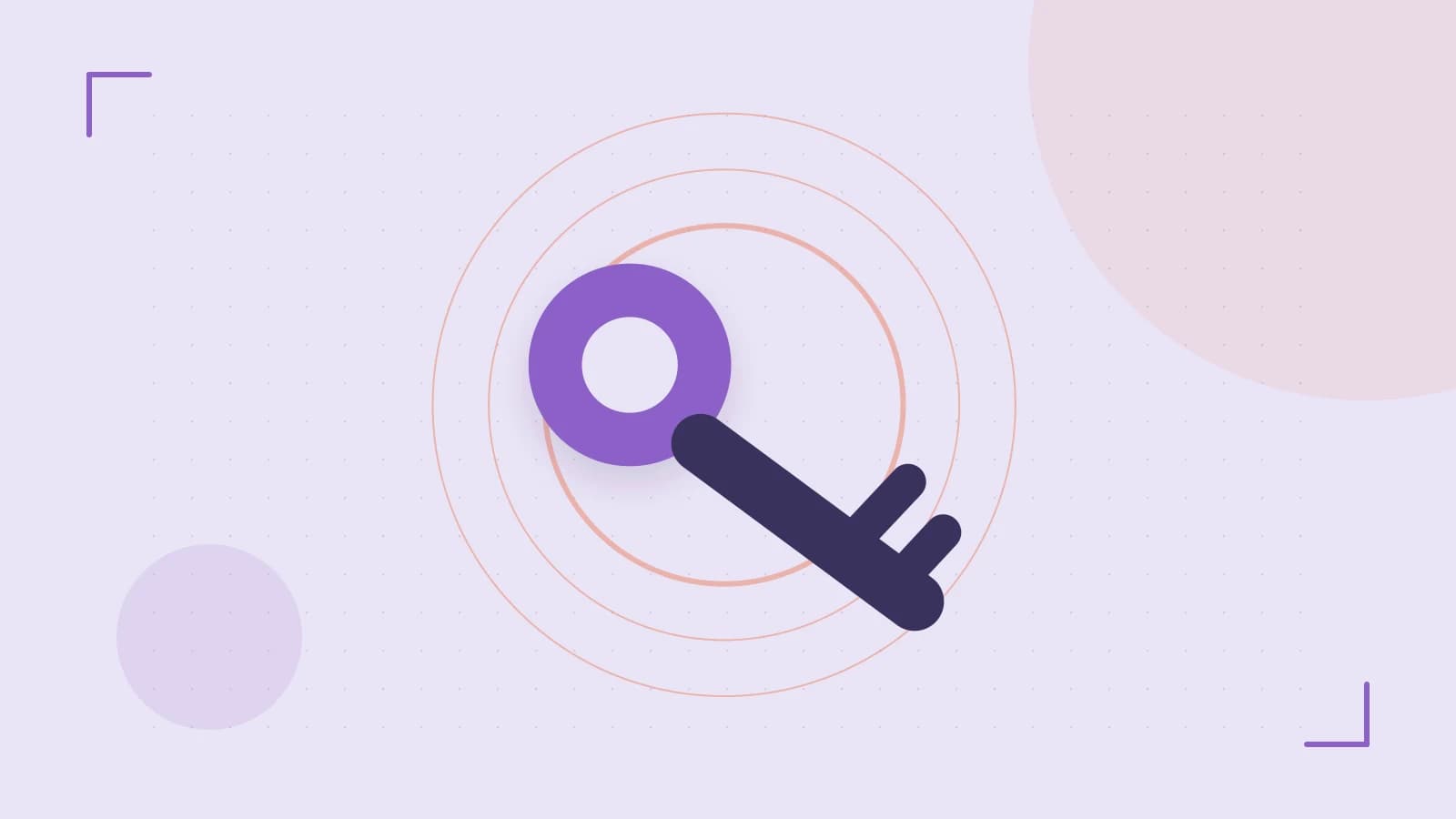 Editorial illustration of a sculpted shield, authentication key and concentric permission boundaries
