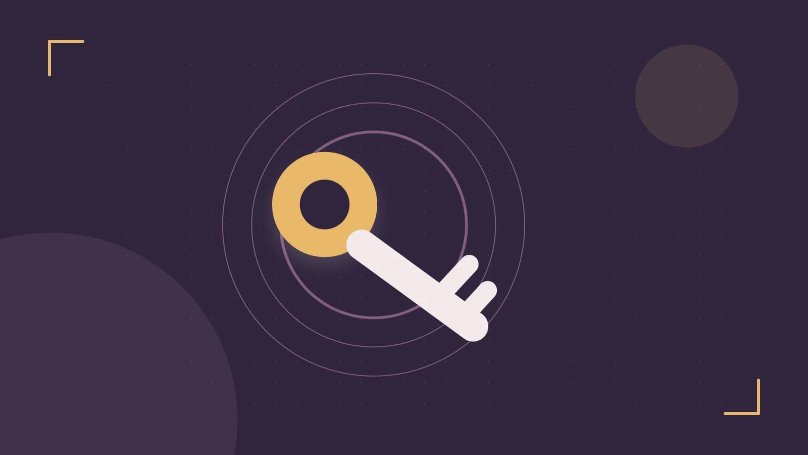 Editorial illustration of a sculpted shield, authentication key and concentric permission boundaries