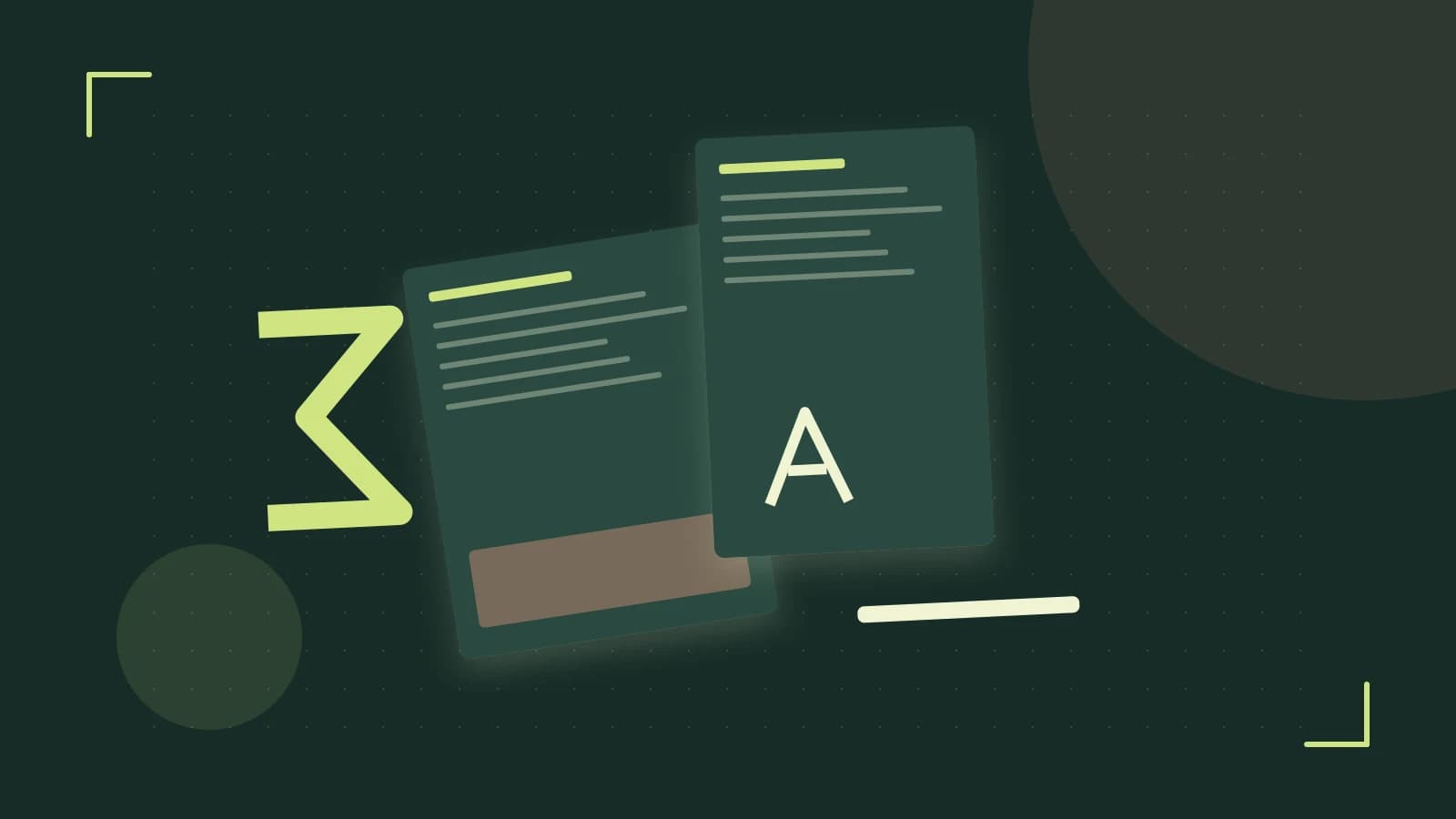 Editorial illustration of typeset pages, expressive letterform shapes and a precise editorial page grid