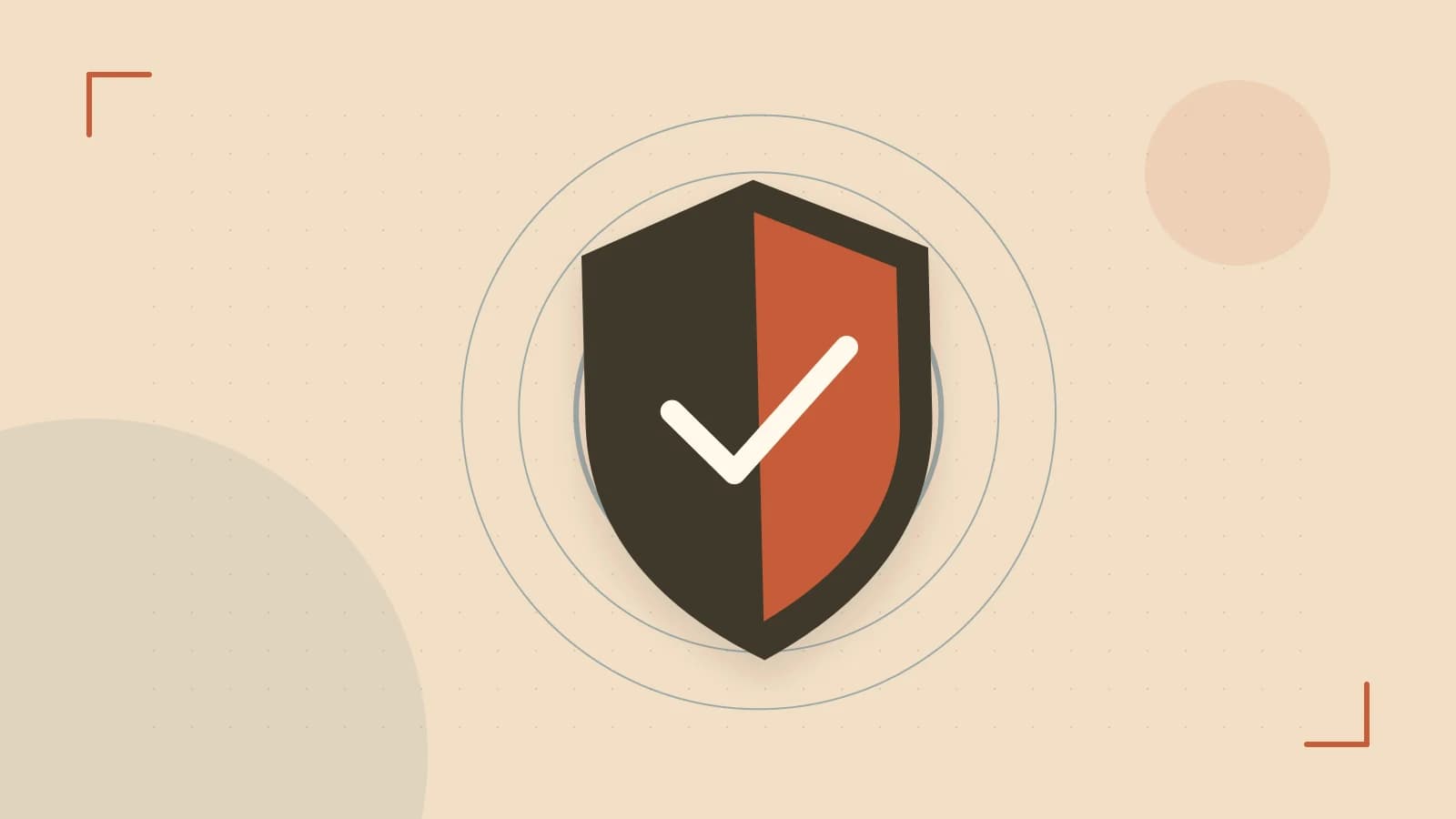 Editorial illustration of a sculpted shield, authentication key and concentric permission boundaries