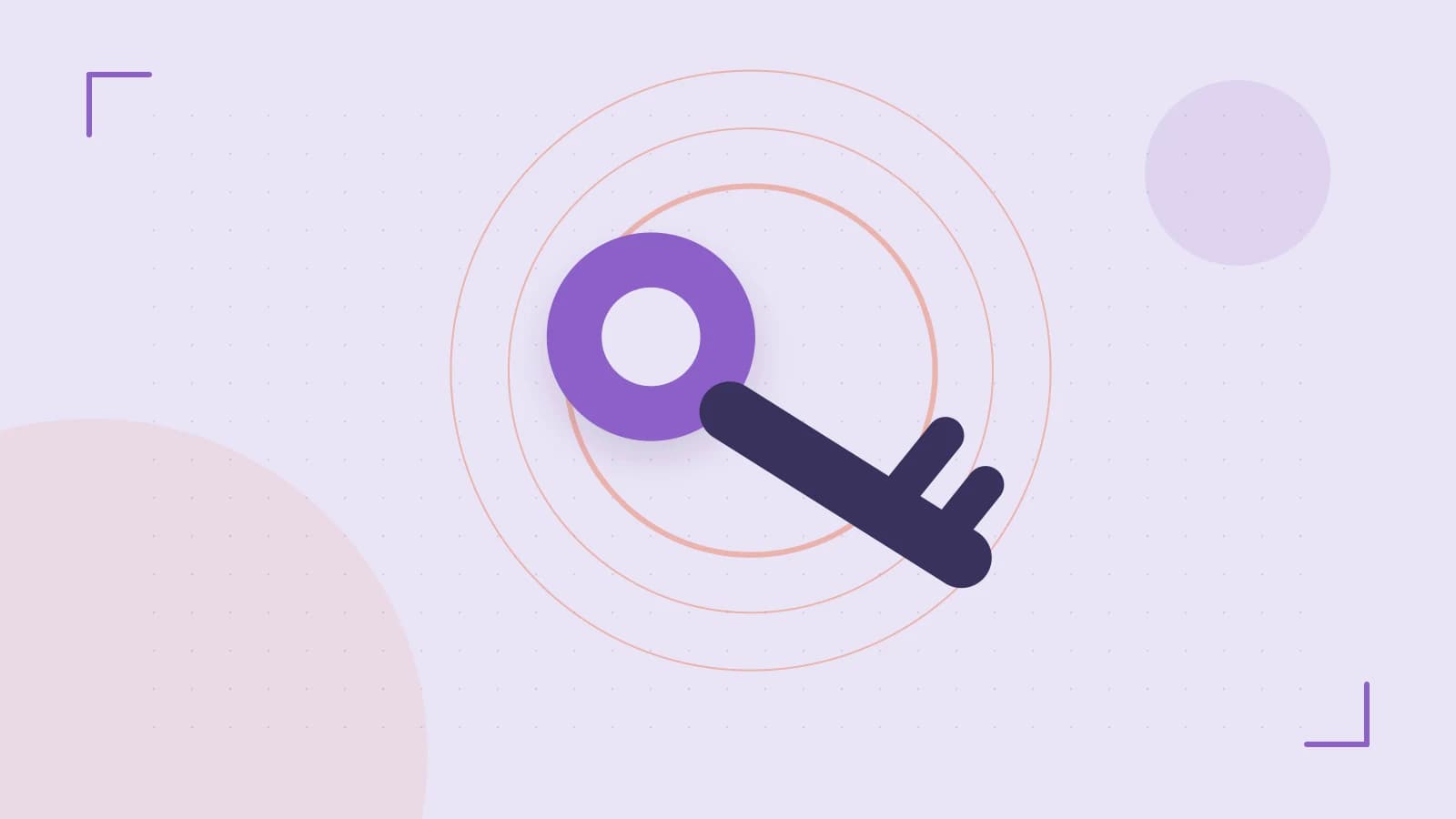 Editorial illustration of a sculpted shield, authentication key and concentric permission boundaries
