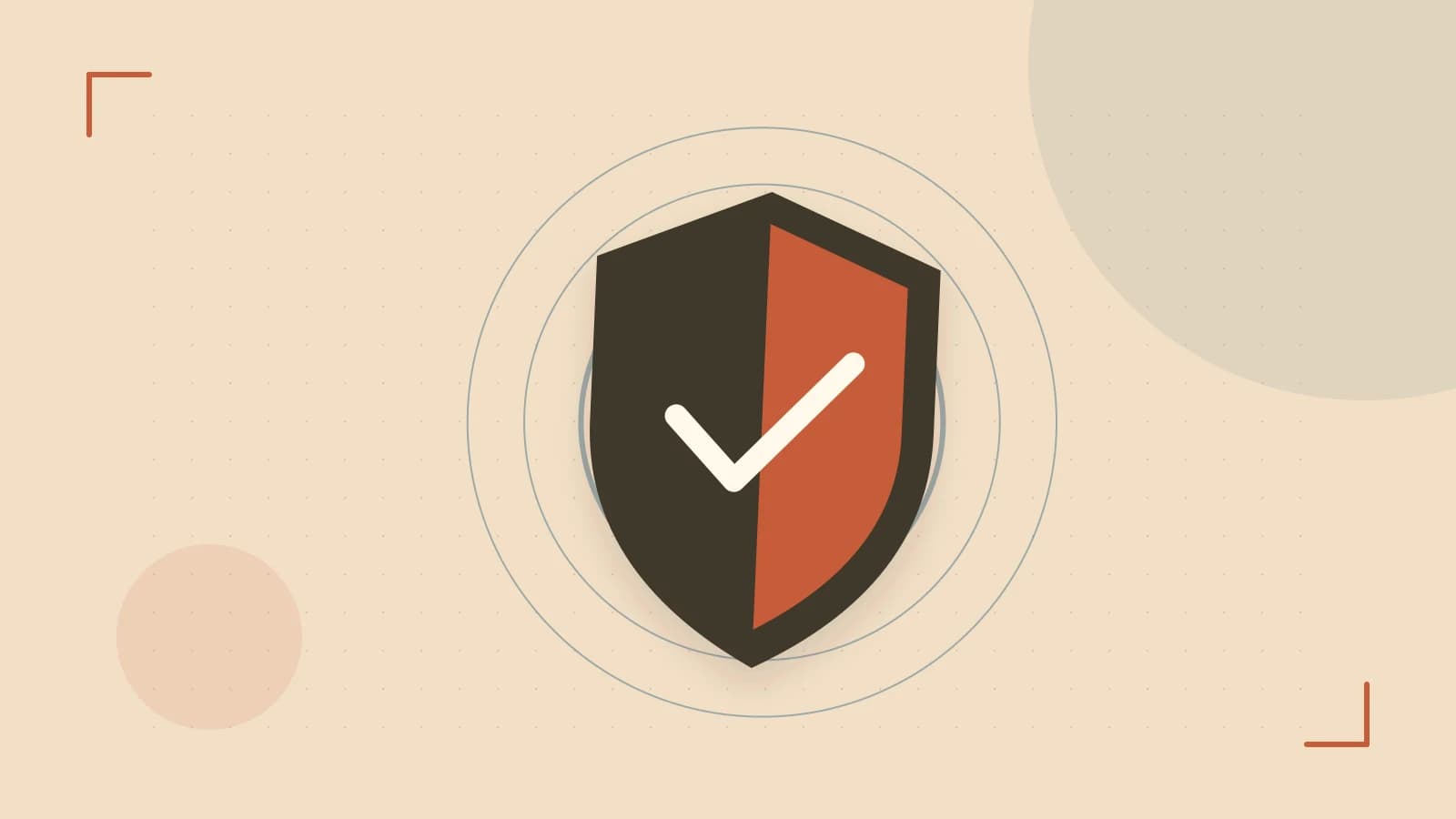 Editorial illustration of a sculpted shield, authentication key and concentric permission boundaries