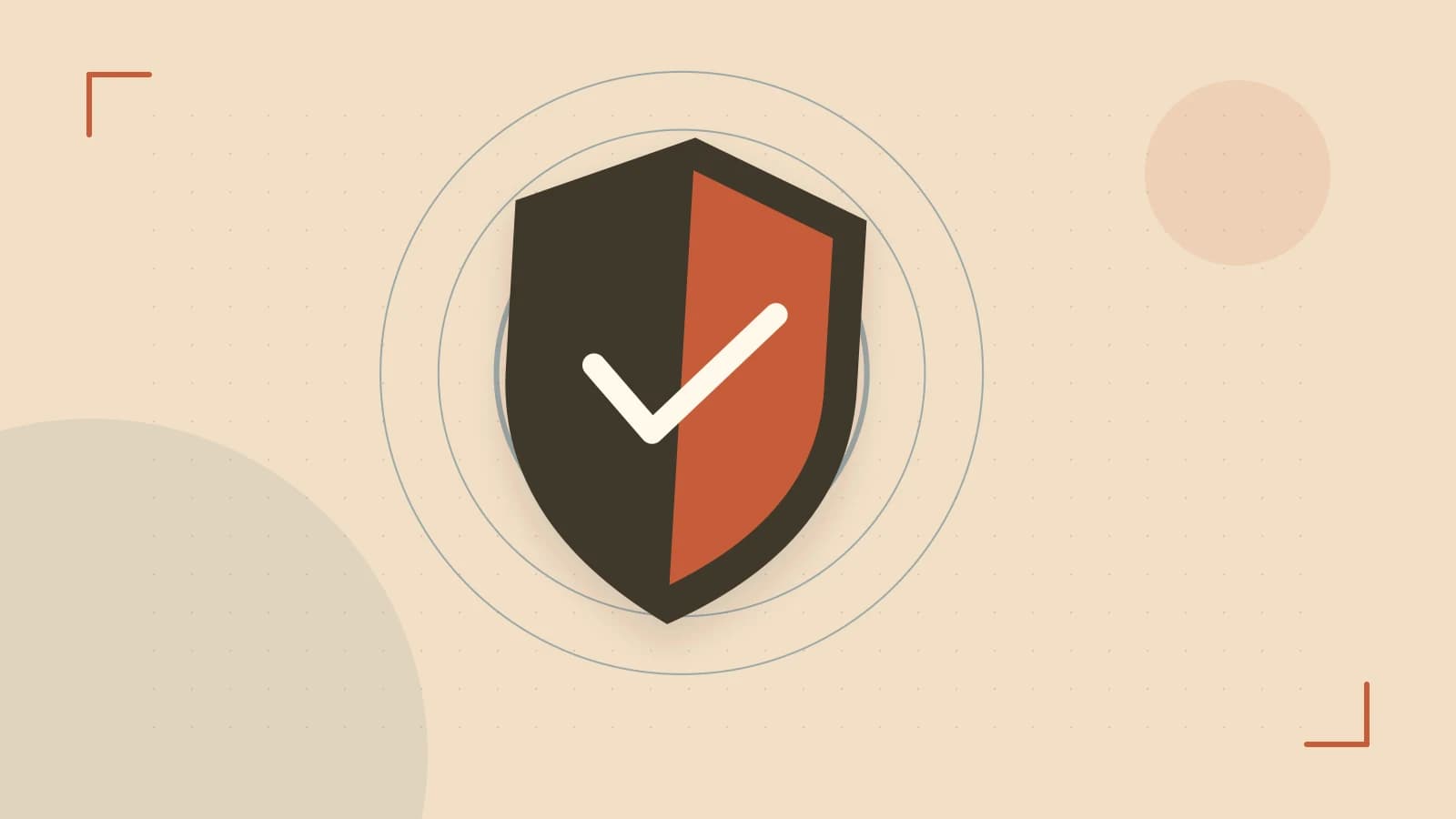 Editorial illustration of a sculpted shield, authentication key and concentric permission boundaries