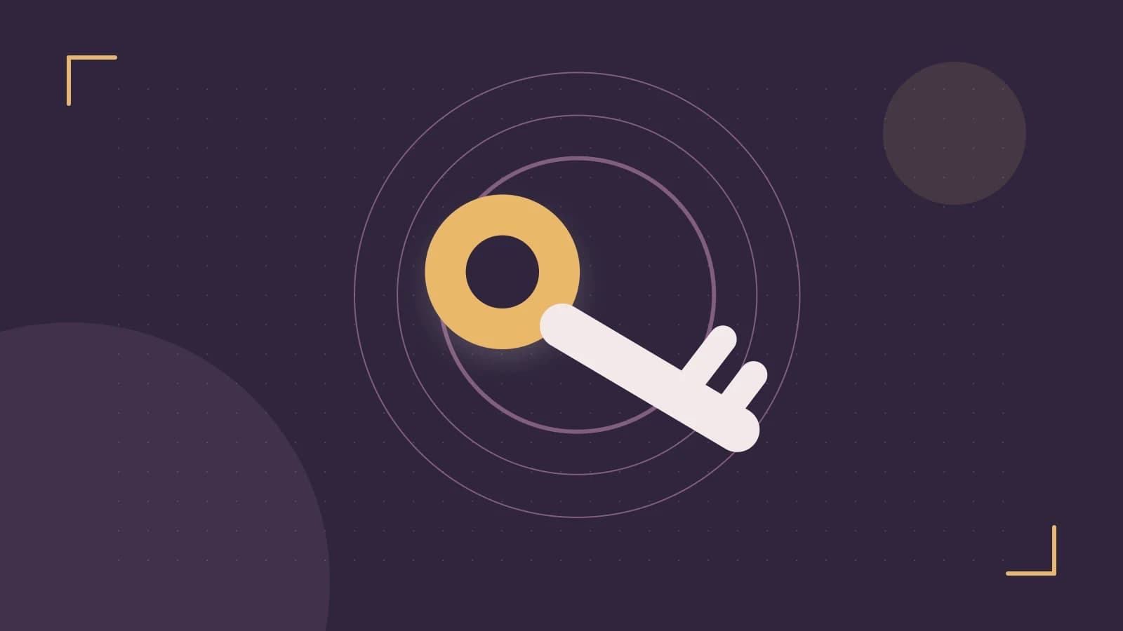 Editorial illustration of a sculpted shield, authentication key and concentric permission boundaries