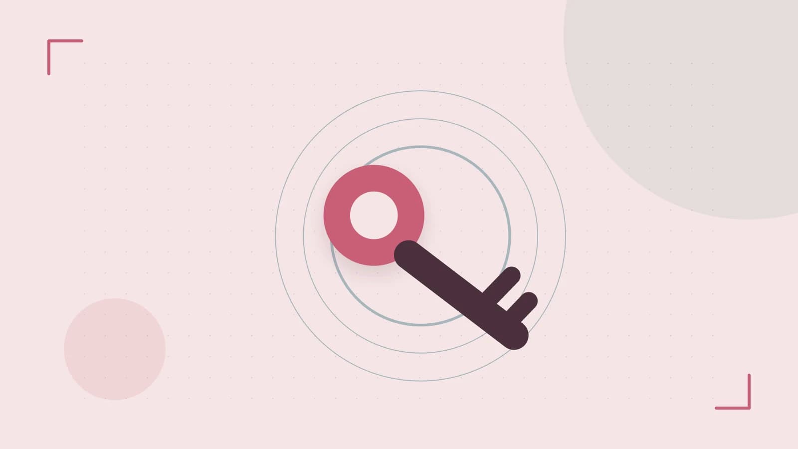Editorial illustration of a sculpted shield, authentication key and concentric permission boundaries