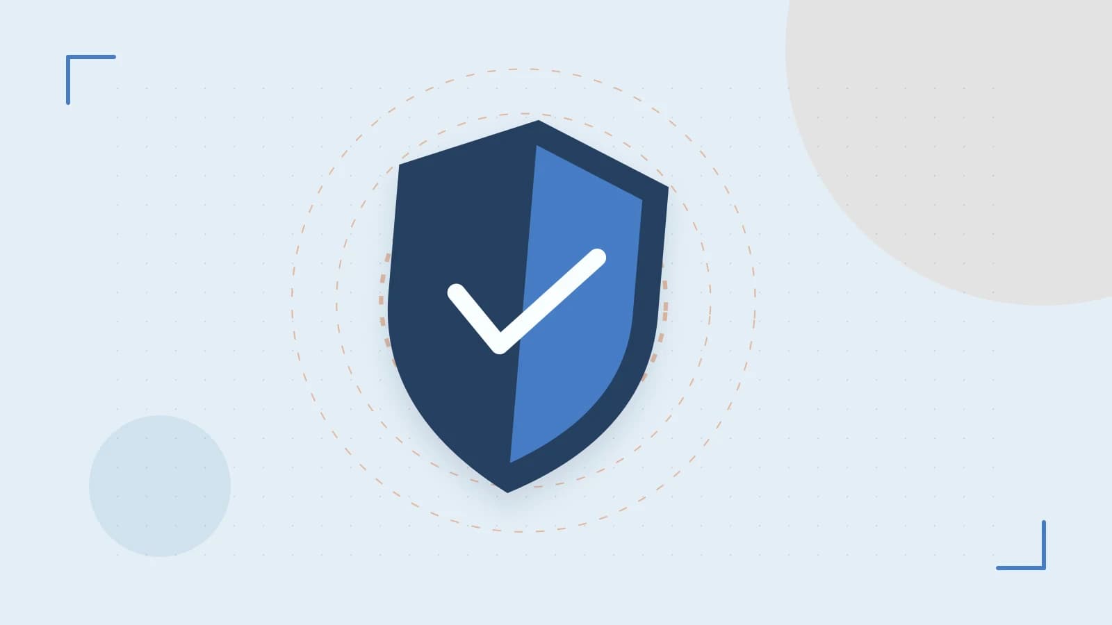 Editorial illustration of a sculpted shield, authentication key and concentric permission boundaries