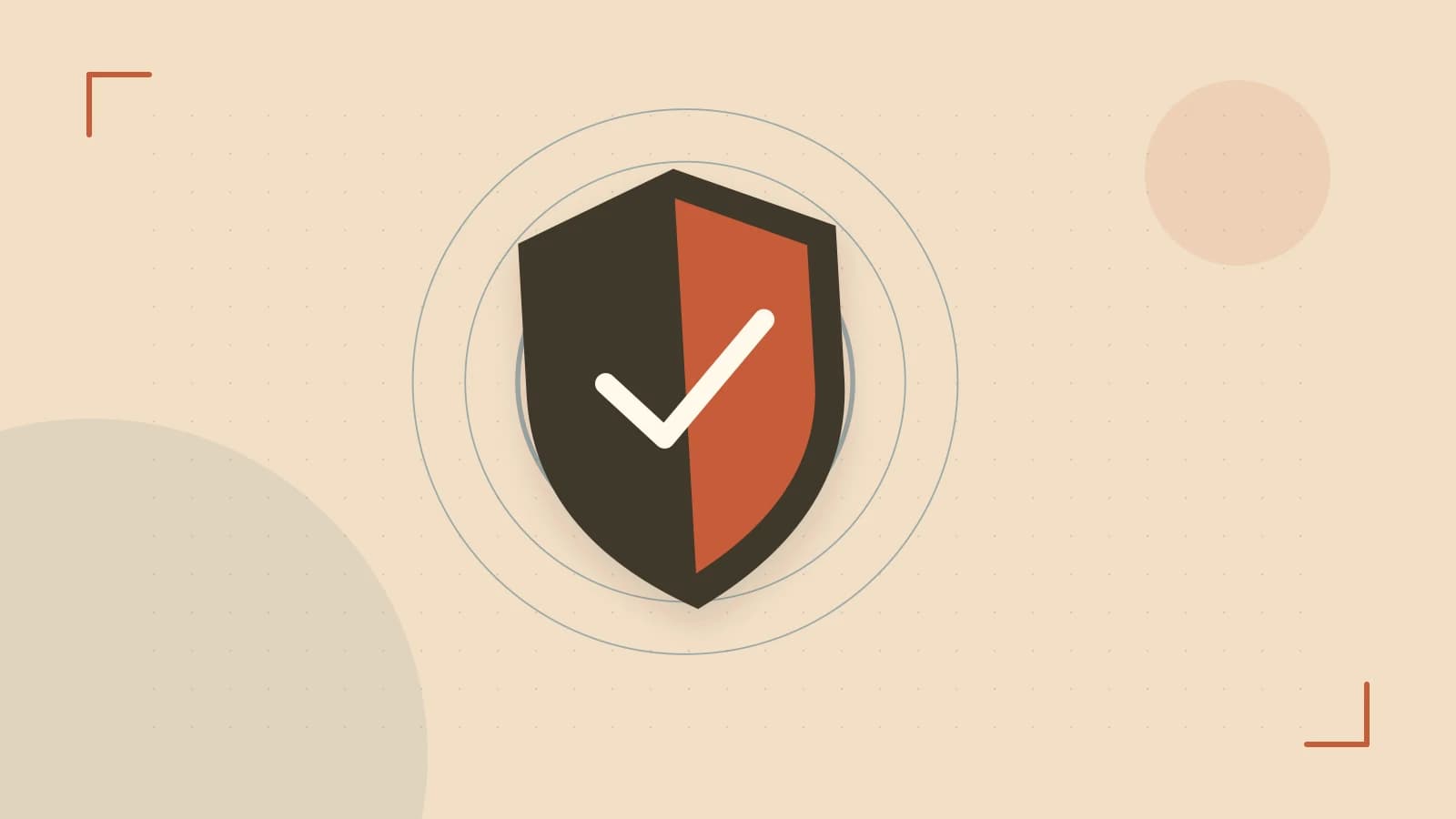 Editorial illustration of a sculpted shield, authentication key and concentric permission boundaries
