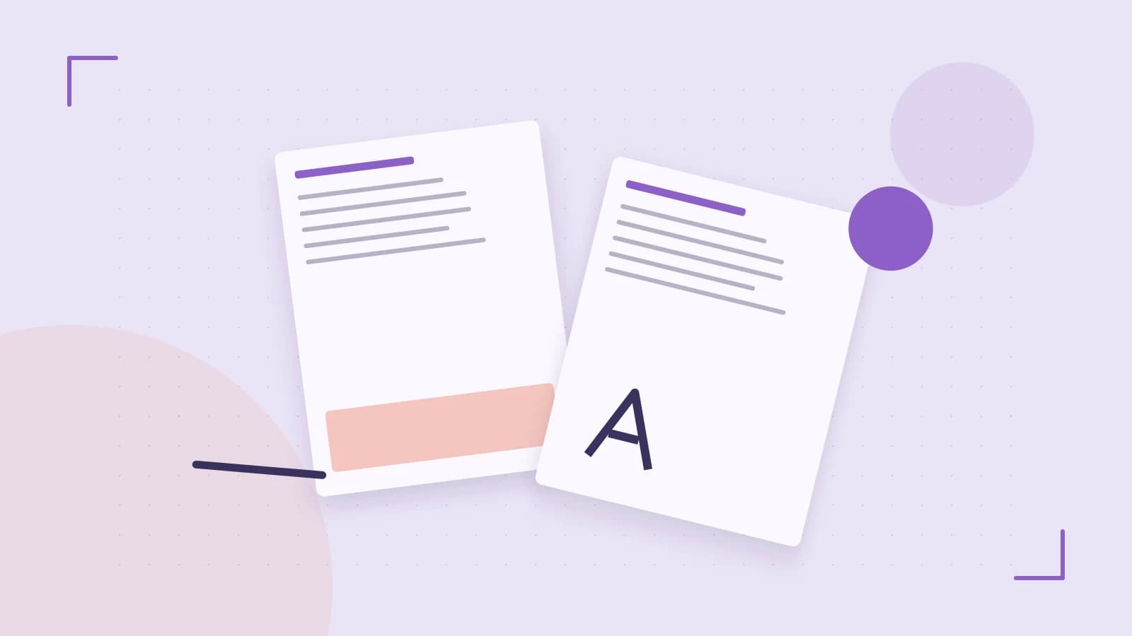 Editorial illustration of typeset pages, expressive letterform shapes and a precise editorial page grid