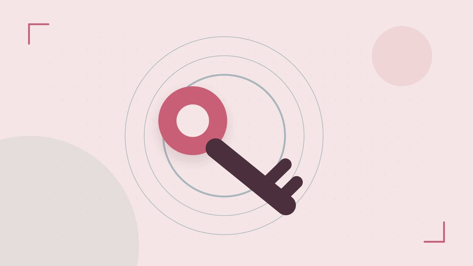 Editorial illustration of a sculpted shield, authentication key and concentric permission boundaries