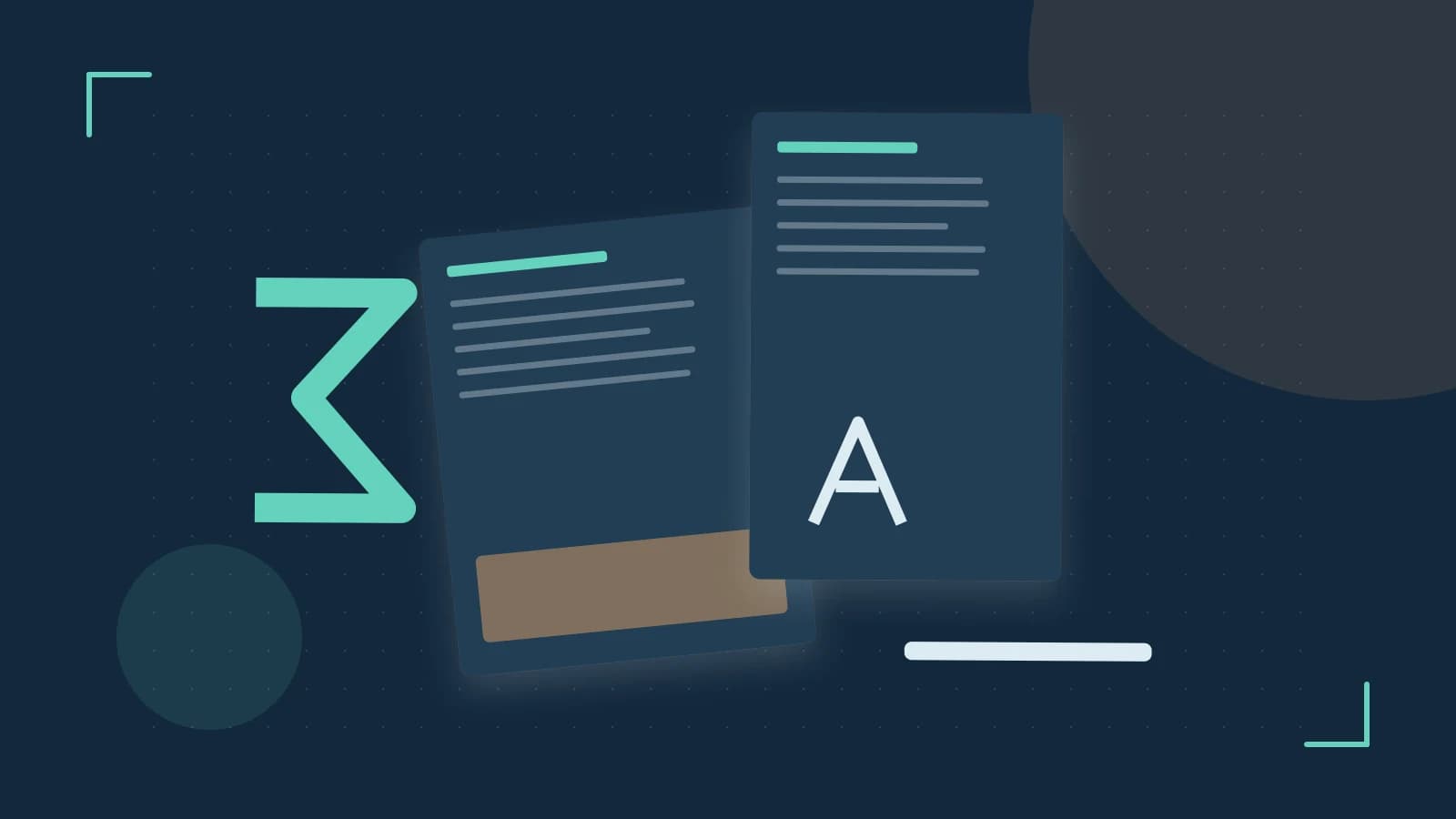 Editorial illustration of typeset pages, expressive letterform shapes and a precise editorial page grid
