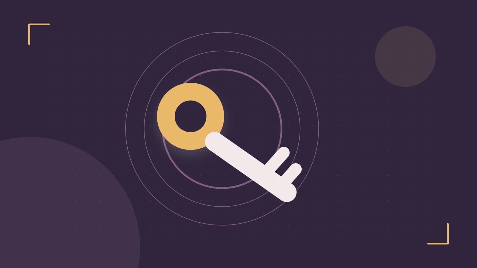 Editorial illustration of a sculpted shield, authentication key and concentric permission boundaries