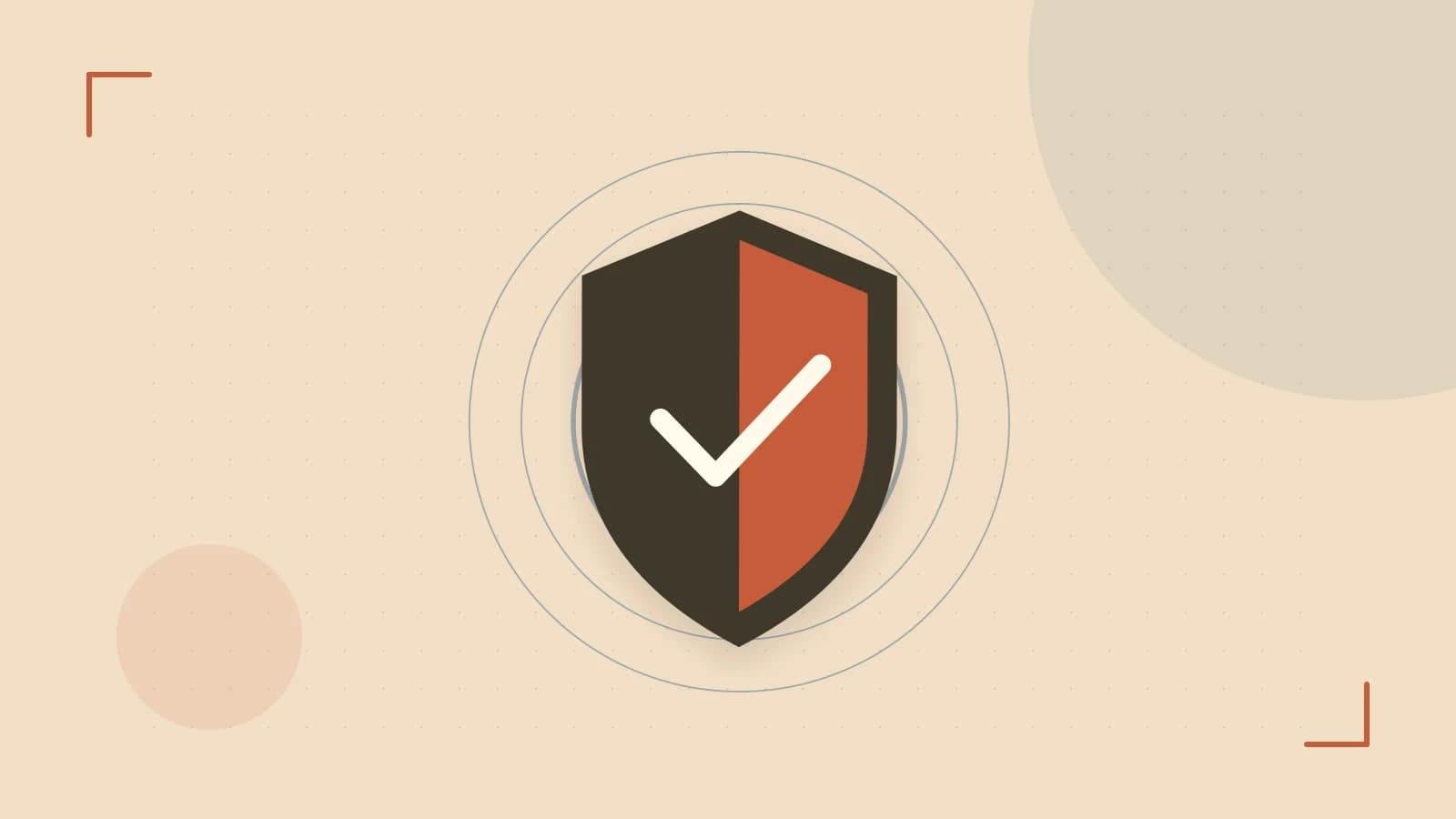 Editorial illustration of a sculpted shield, authentication key and concentric permission boundaries