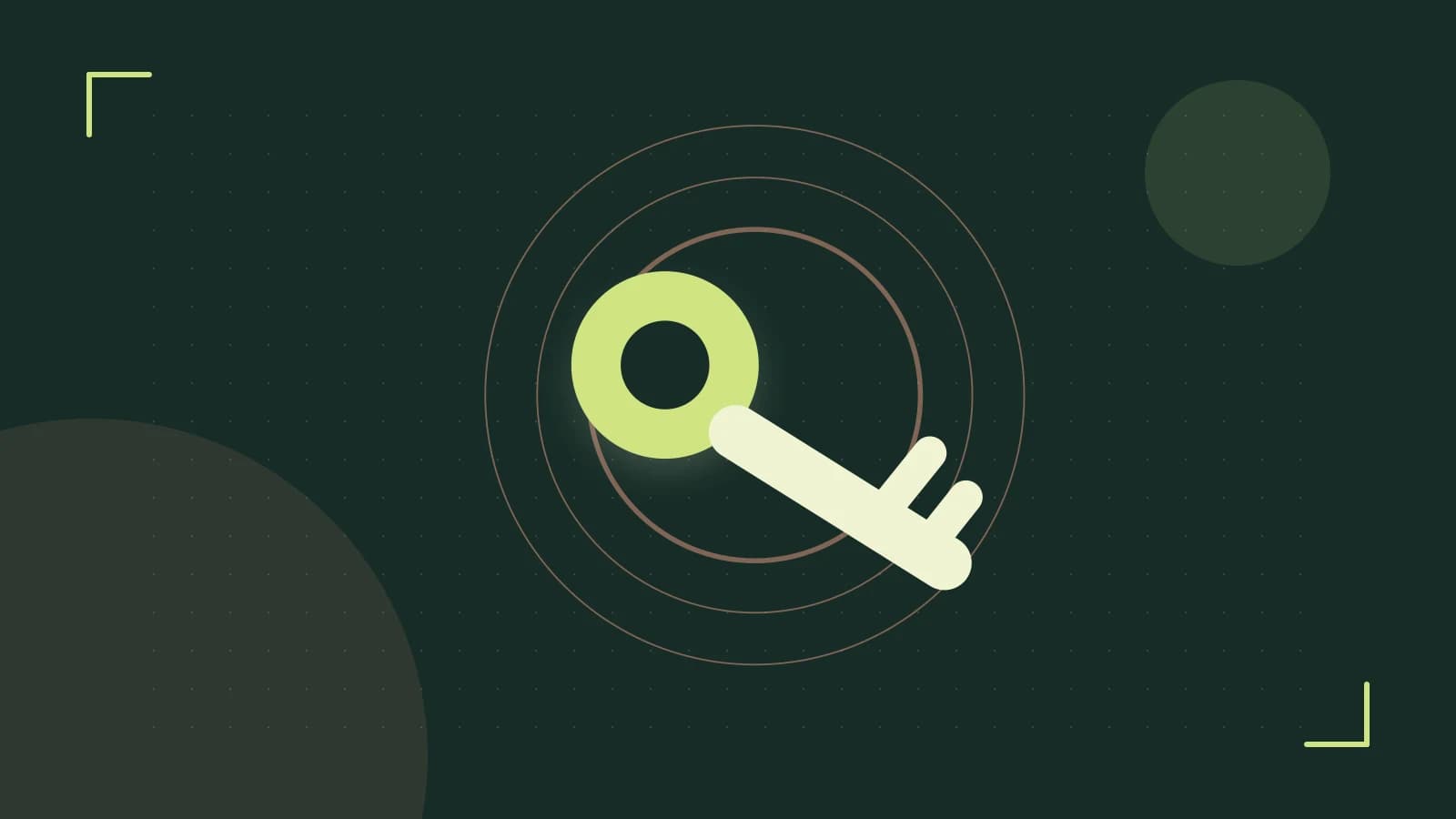Editorial illustration of a sculpted shield, authentication key and concentric permission boundaries