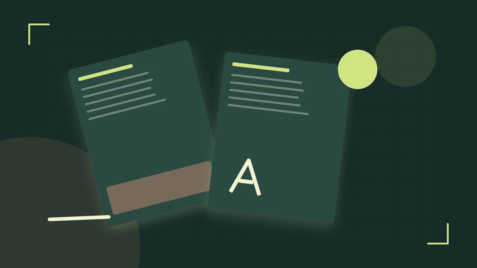 Editorial illustration of typeset pages, expressive letterform shapes and a precise editorial page grid