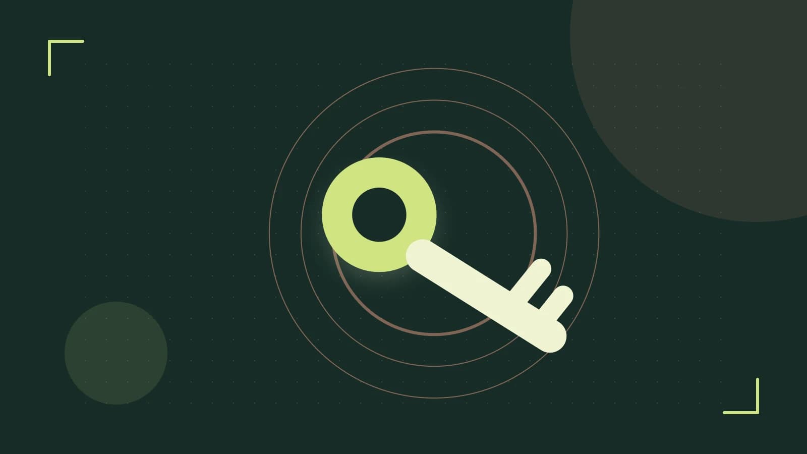 Editorial illustration of a sculpted shield, authentication key and concentric permission boundaries