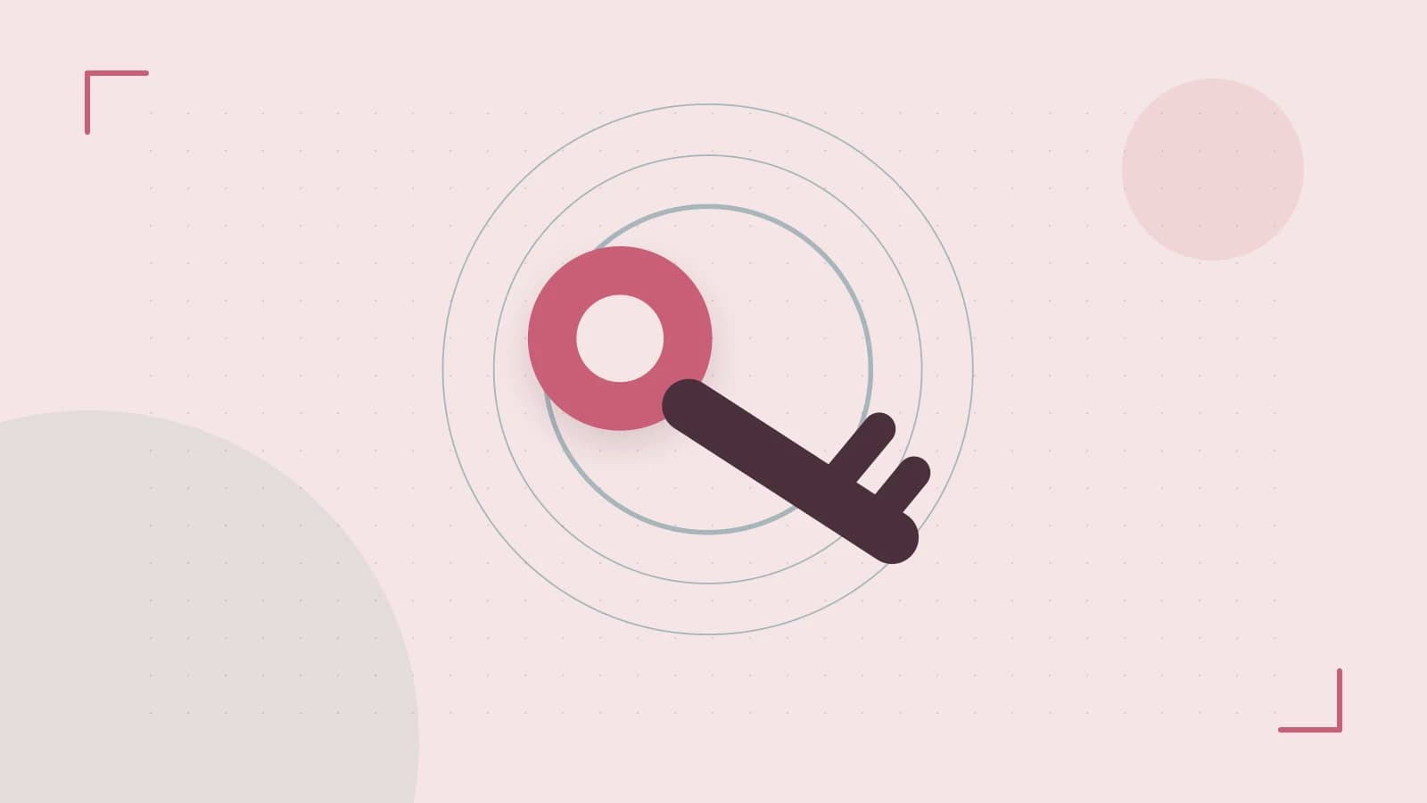 Editorial illustration of a sculpted shield, authentication key and concentric permission boundaries