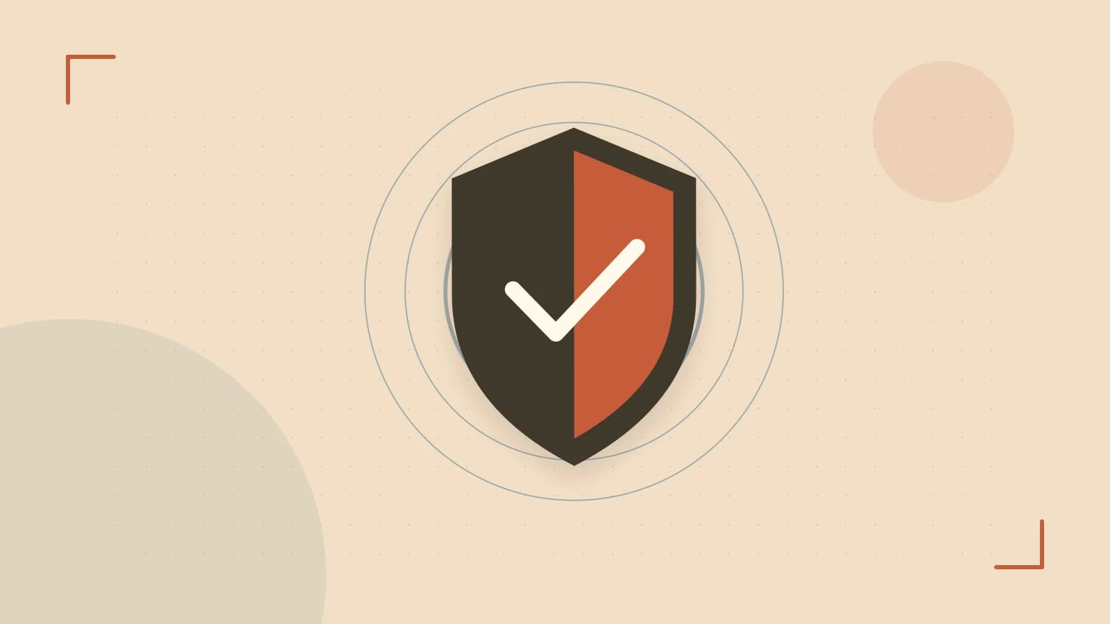 Editorial illustration of a sculpted shield, authentication key and concentric permission boundaries