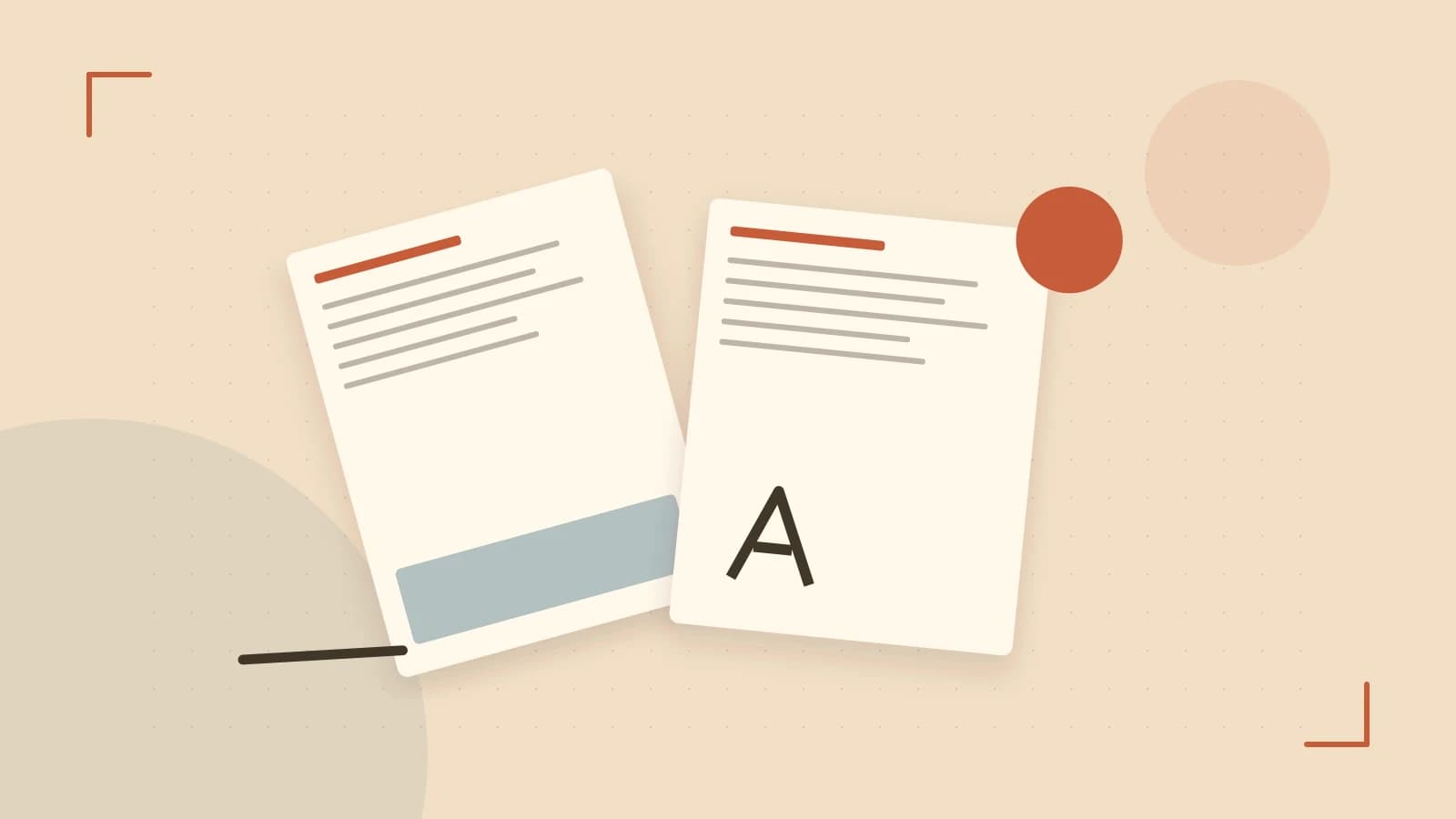 Editorial illustration of typeset pages, expressive letterform shapes and a precise editorial page grid