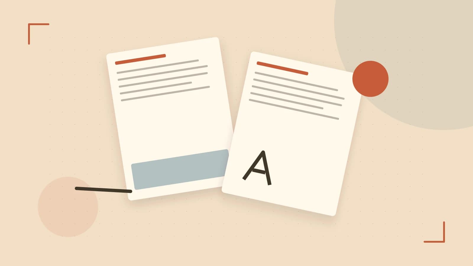 Editorial illustration of typeset pages, expressive letterform shapes and a precise editorial page grid