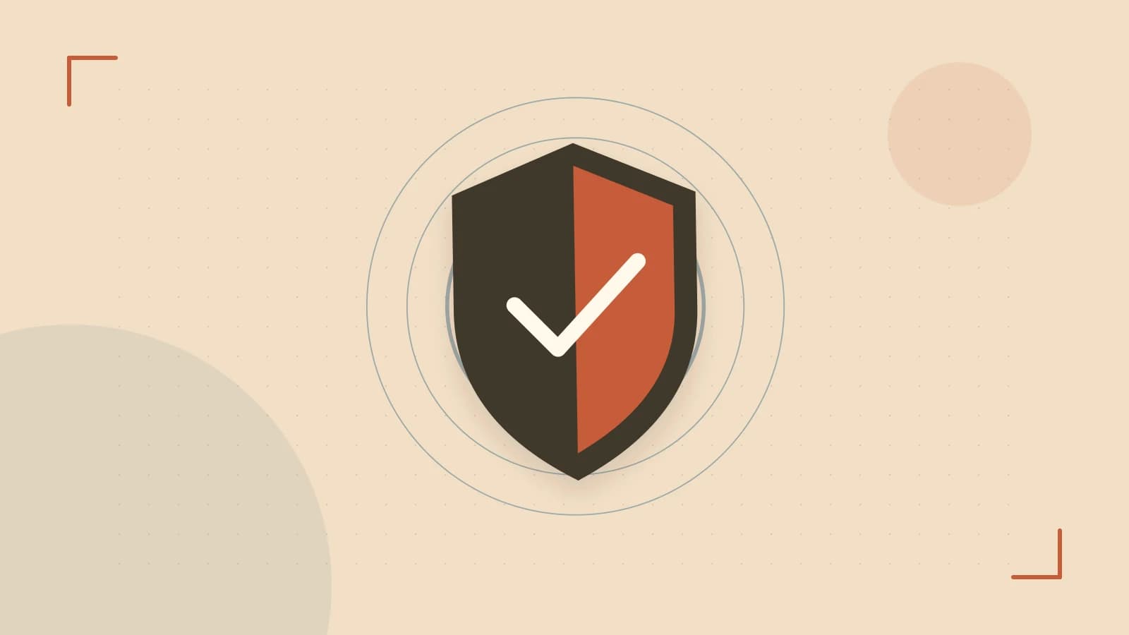 Editorial illustration of a sculpted shield, authentication key and concentric permission boundaries