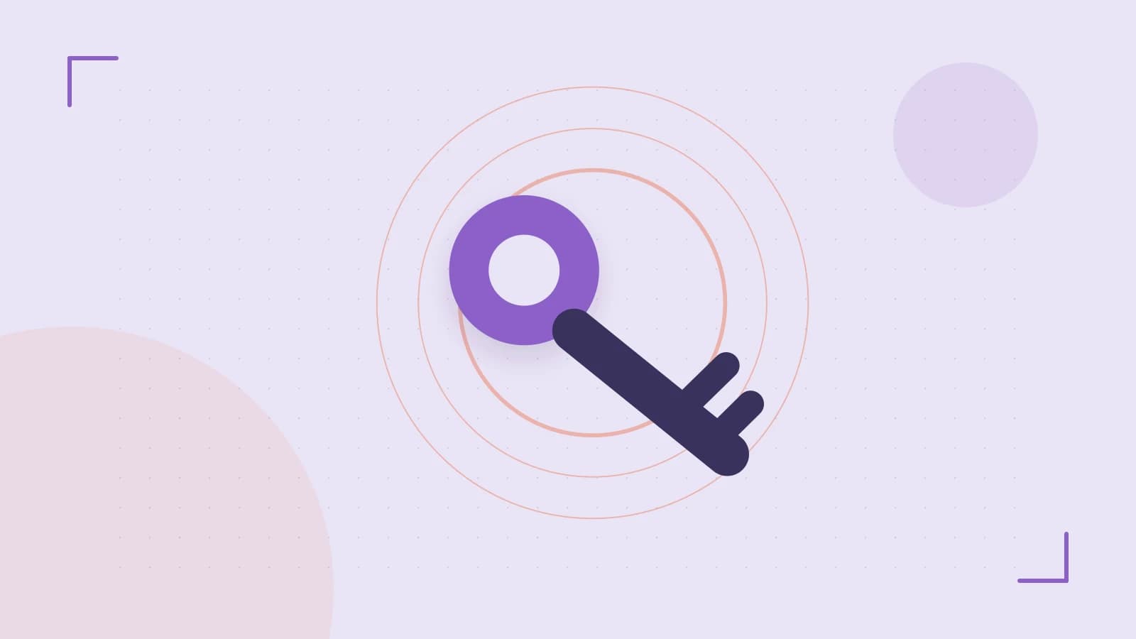 Editorial illustration of a sculpted shield, authentication key and concentric permission boundaries