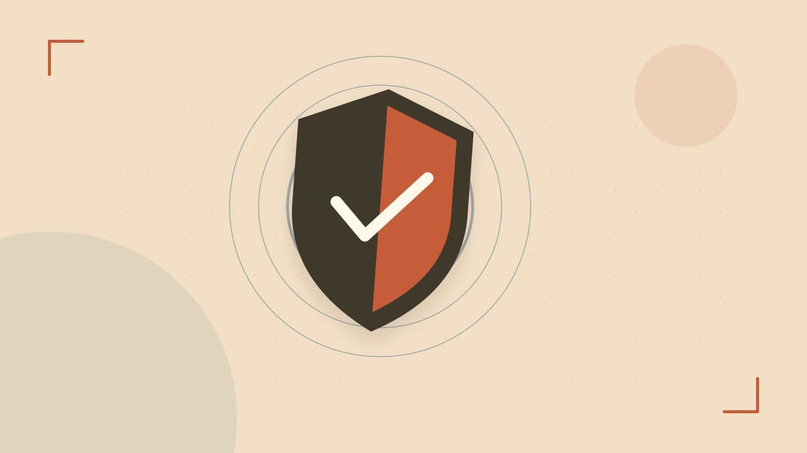 Editorial illustration of a sculpted shield, authentication key and concentric permission boundaries