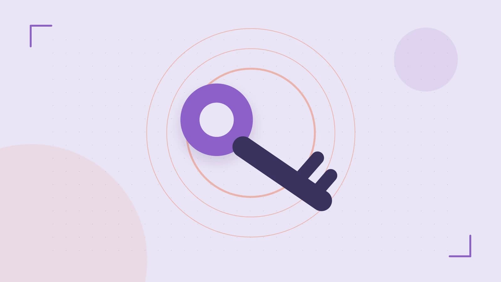 Editorial illustration of a sculpted shield, authentication key and concentric permission boundaries