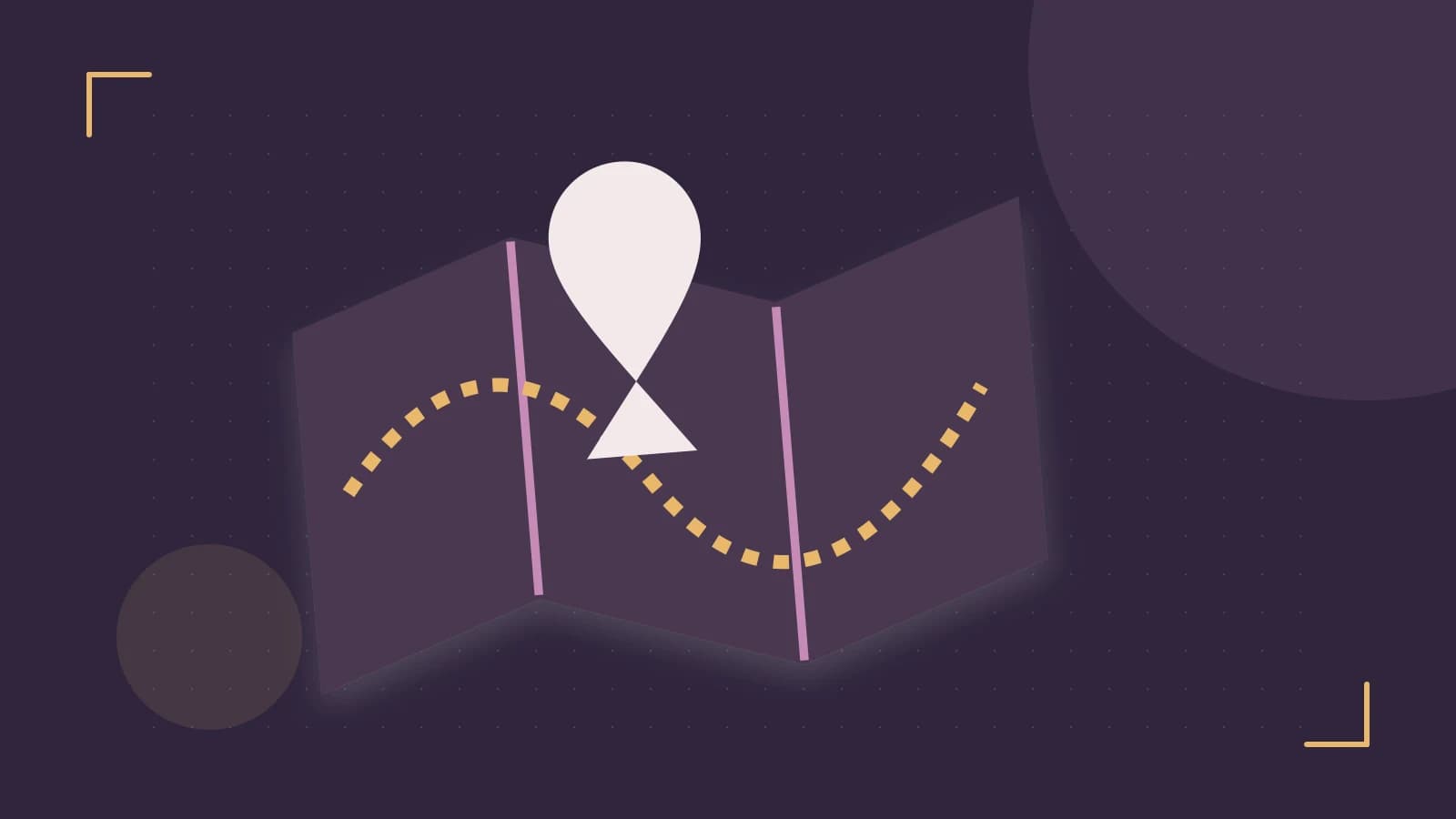 Editorial illustration of an editorial globe with meridians and layered geographic shapes