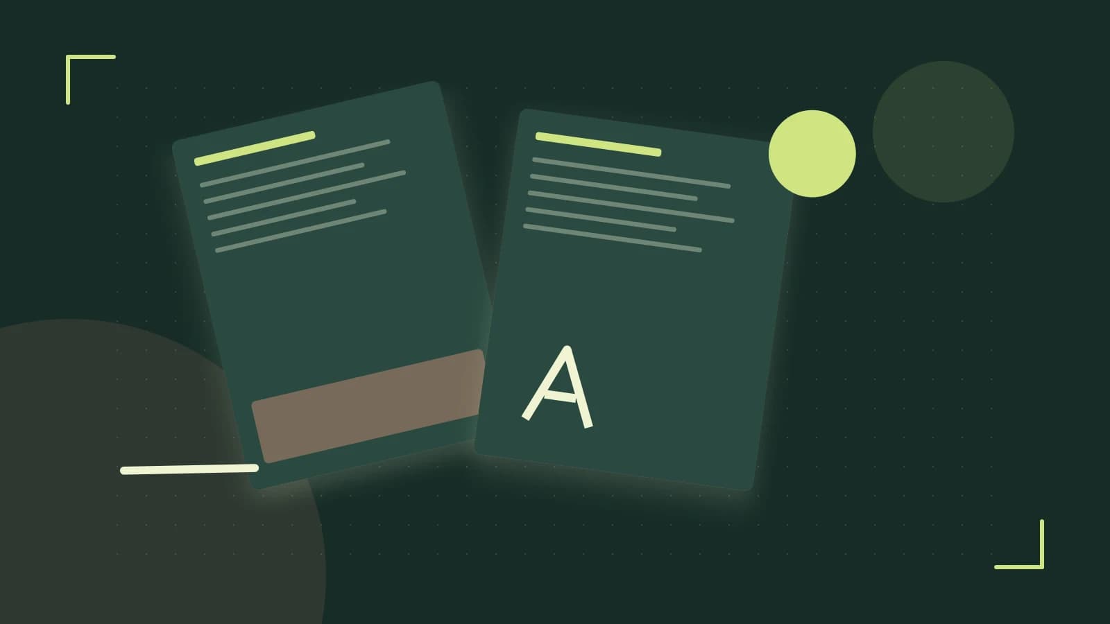 Editorial illustration of typeset pages, expressive letterform shapes and a precise editorial page grid