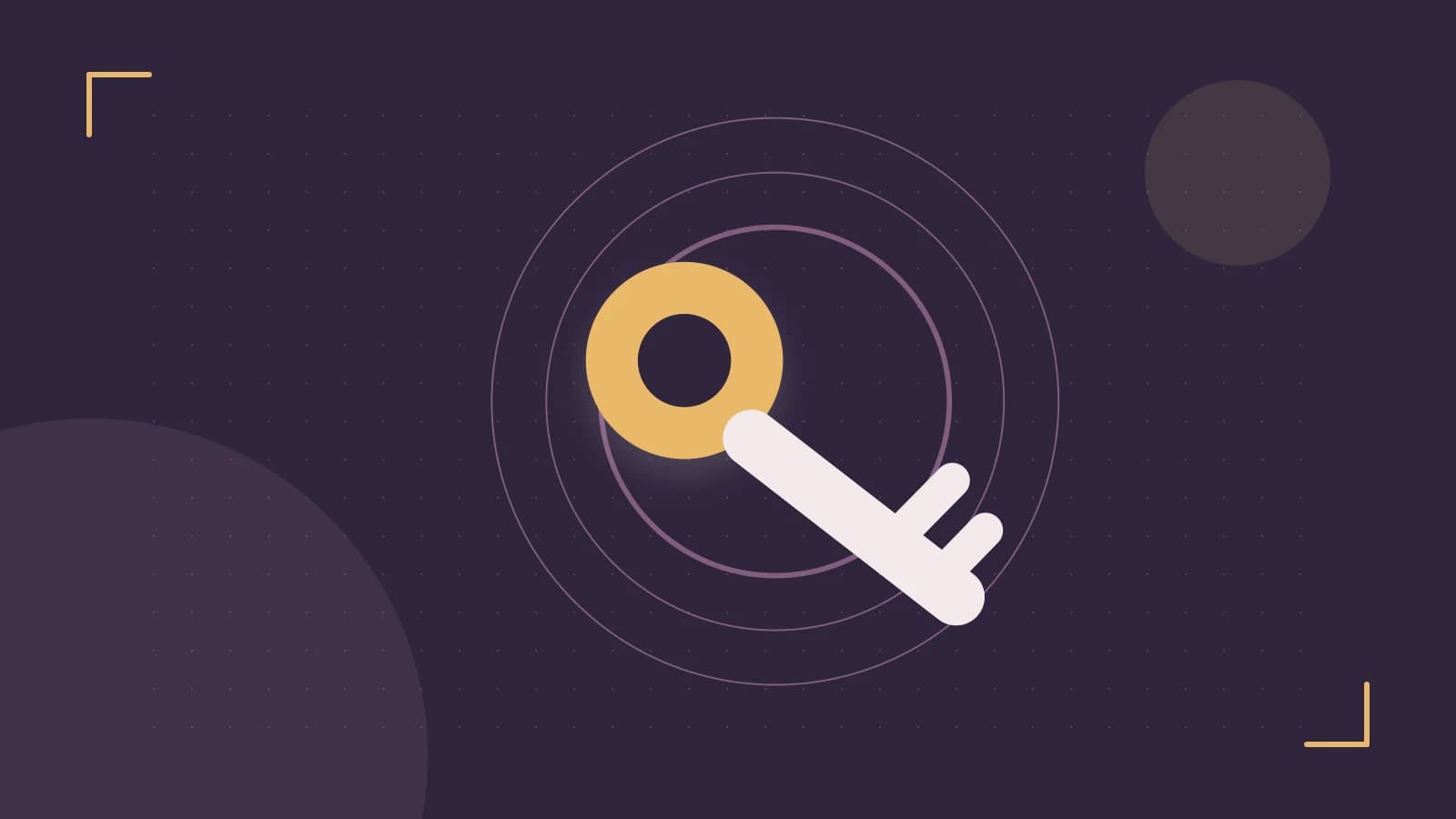 Editorial illustration of a sculpted shield, authentication key and concentric permission boundaries