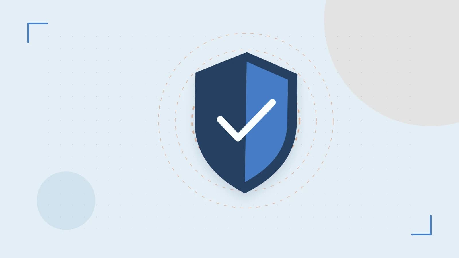 Editorial illustration of a sculpted shield, authentication key and concentric permission boundaries