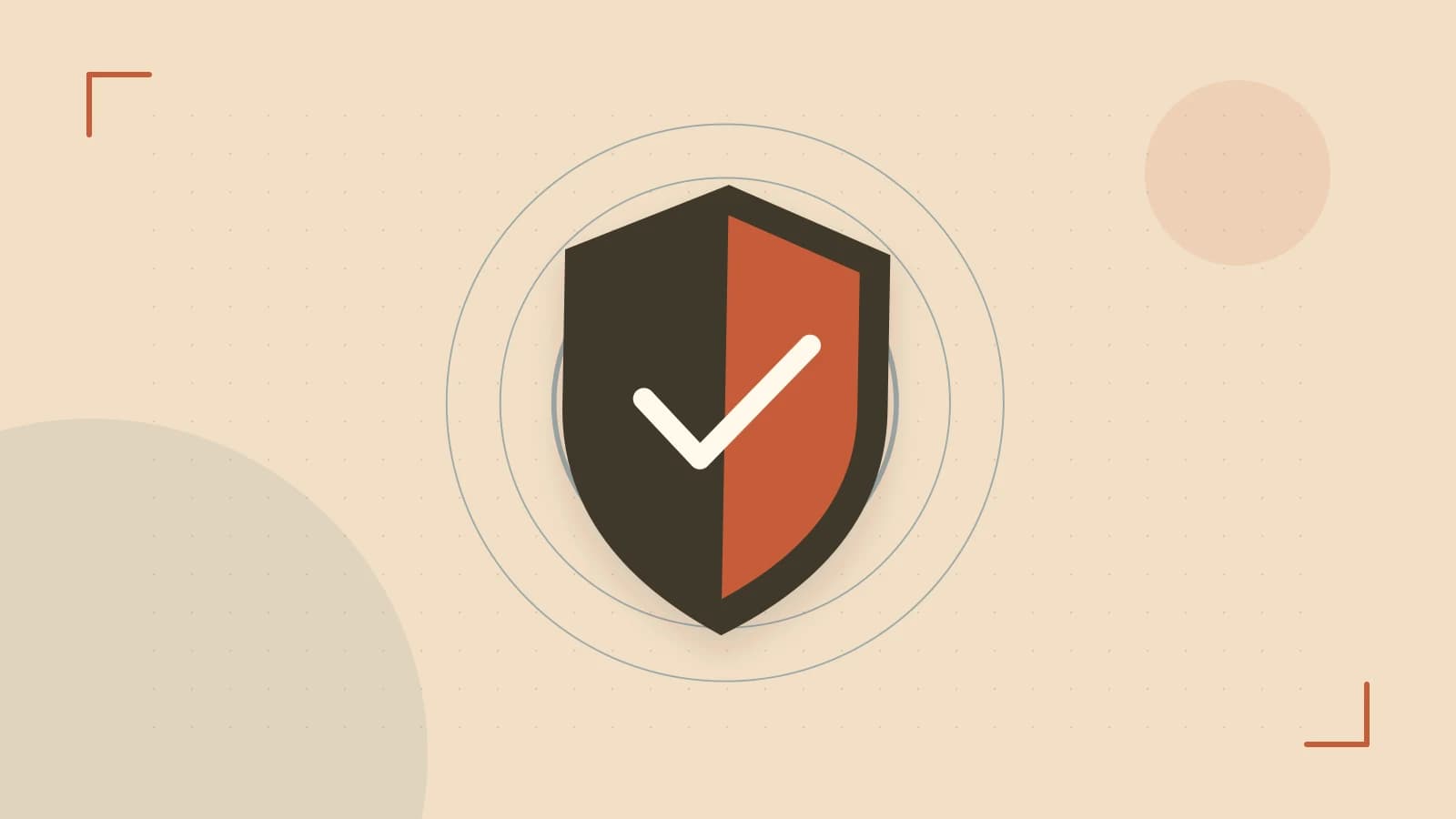 Editorial illustration of a sculpted shield, authentication key and concentric permission boundaries