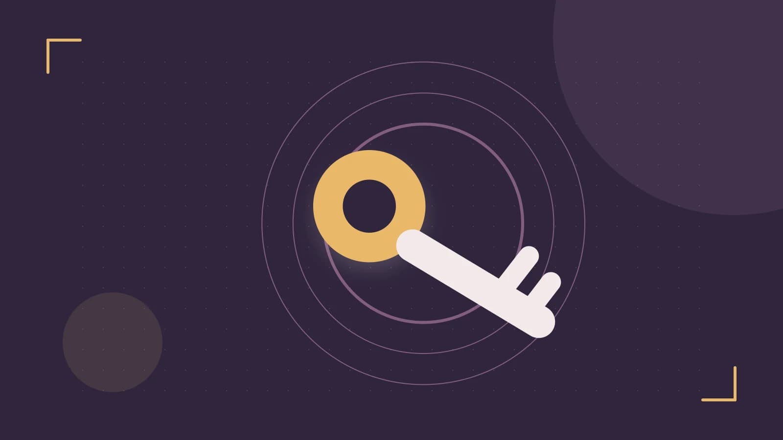 Editorial illustration of a sculpted shield, authentication key and concentric permission boundaries