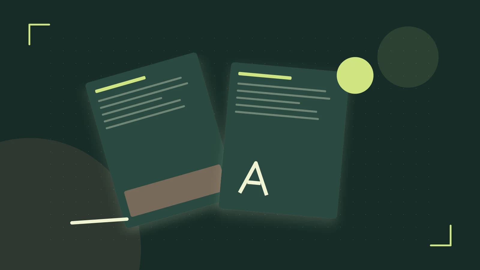 Editorial illustration of typeset pages, expressive letterform shapes and a precise editorial page grid