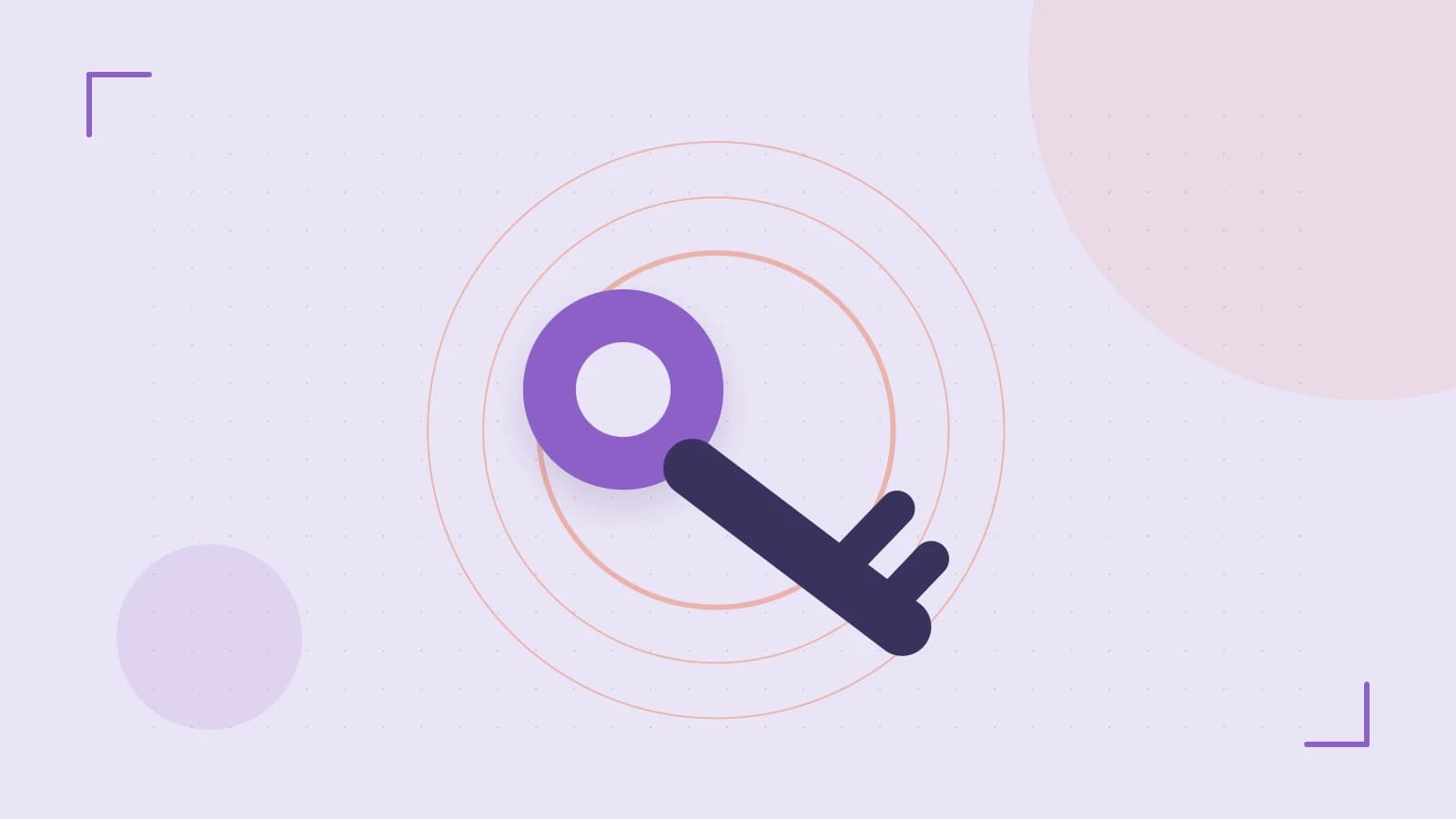 Editorial illustration of a sculpted shield, authentication key and concentric permission boundaries