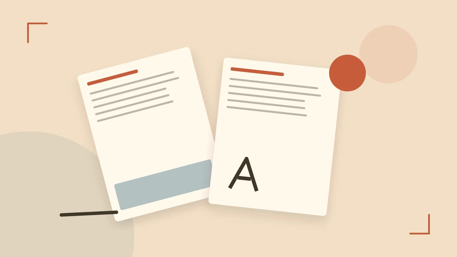 Editorial illustration of typeset pages, expressive letterform shapes and a precise editorial page grid