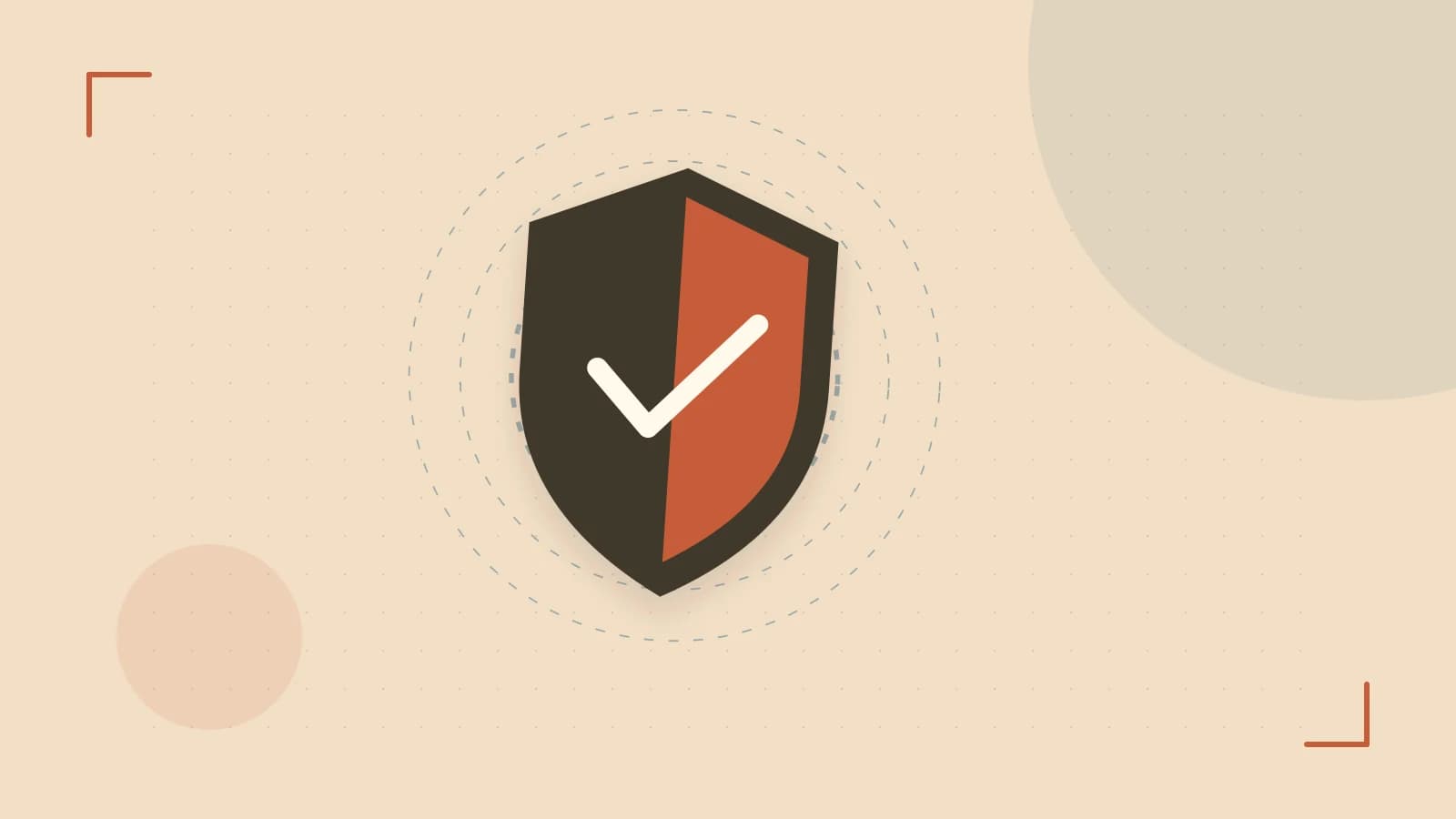Editorial illustration of a sculpted shield, authentication key and concentric permission boundaries