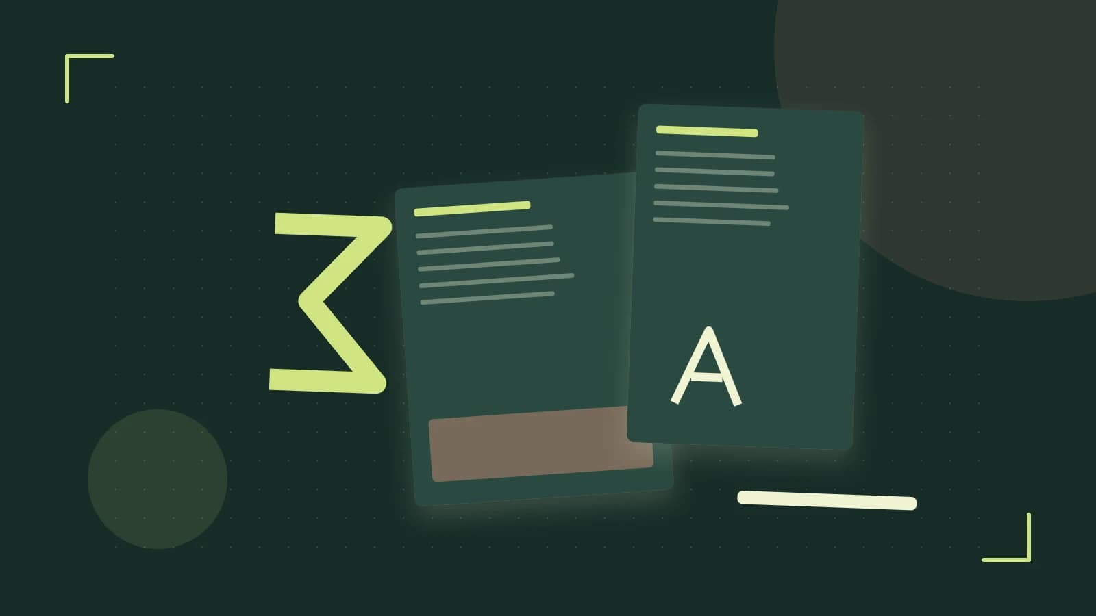 Editorial illustration of typeset pages, expressive letterform shapes and a precise editorial page grid