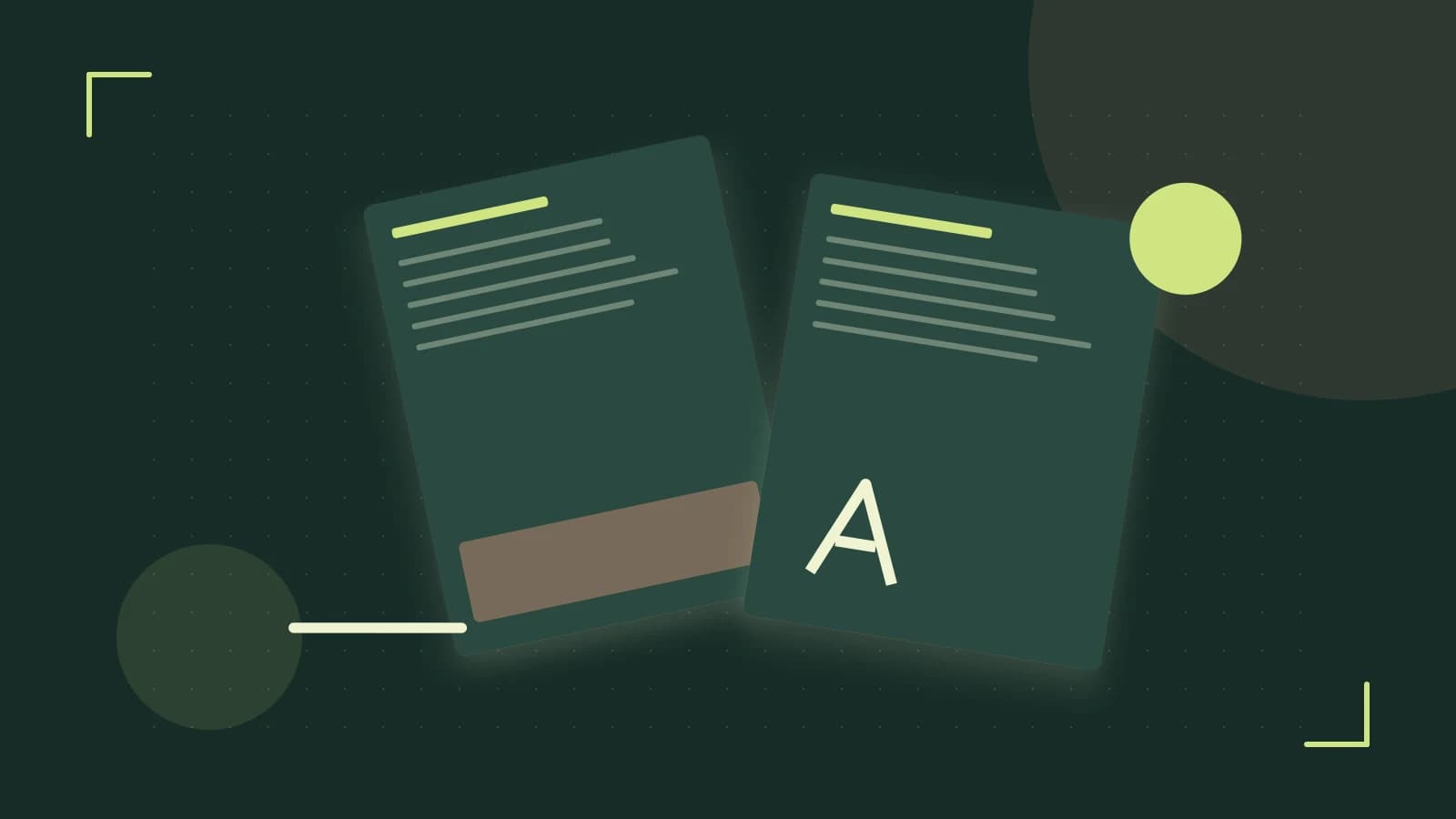 Editorial illustration of typeset pages, expressive letterform shapes and a precise editorial page grid