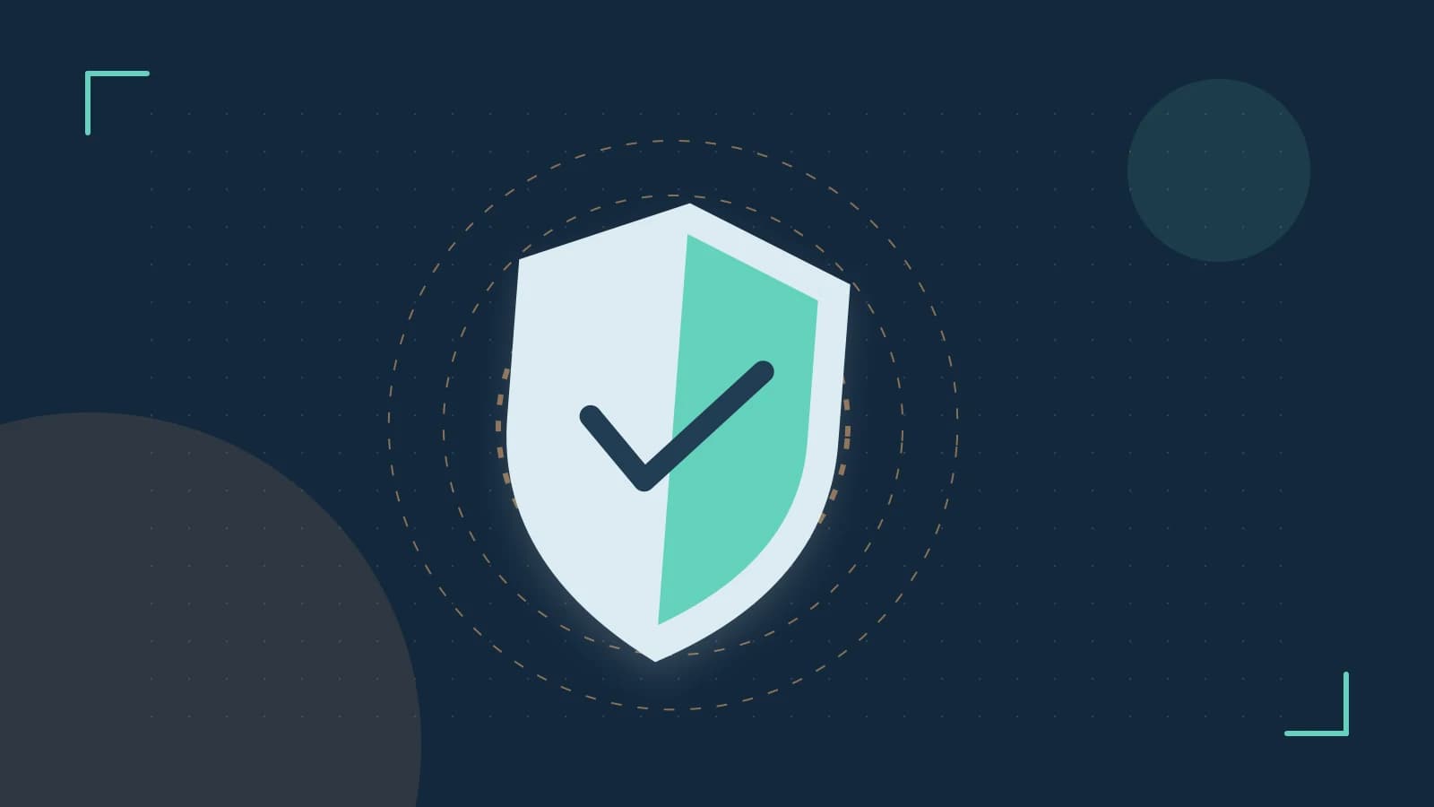 Editorial illustration of a sculpted shield, authentication key and concentric permission boundaries
