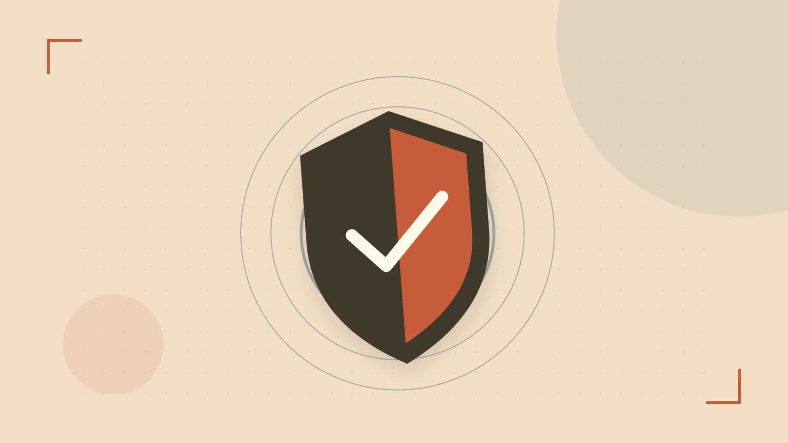 Editorial illustration of a sculpted shield, authentication key and concentric permission boundaries