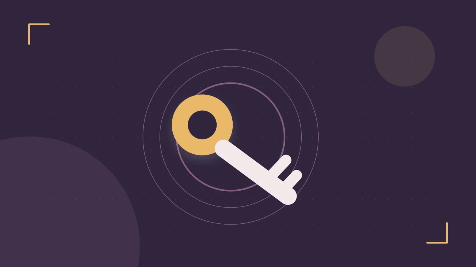 Editorial illustration of a sculpted shield, authentication key and concentric permission boundaries